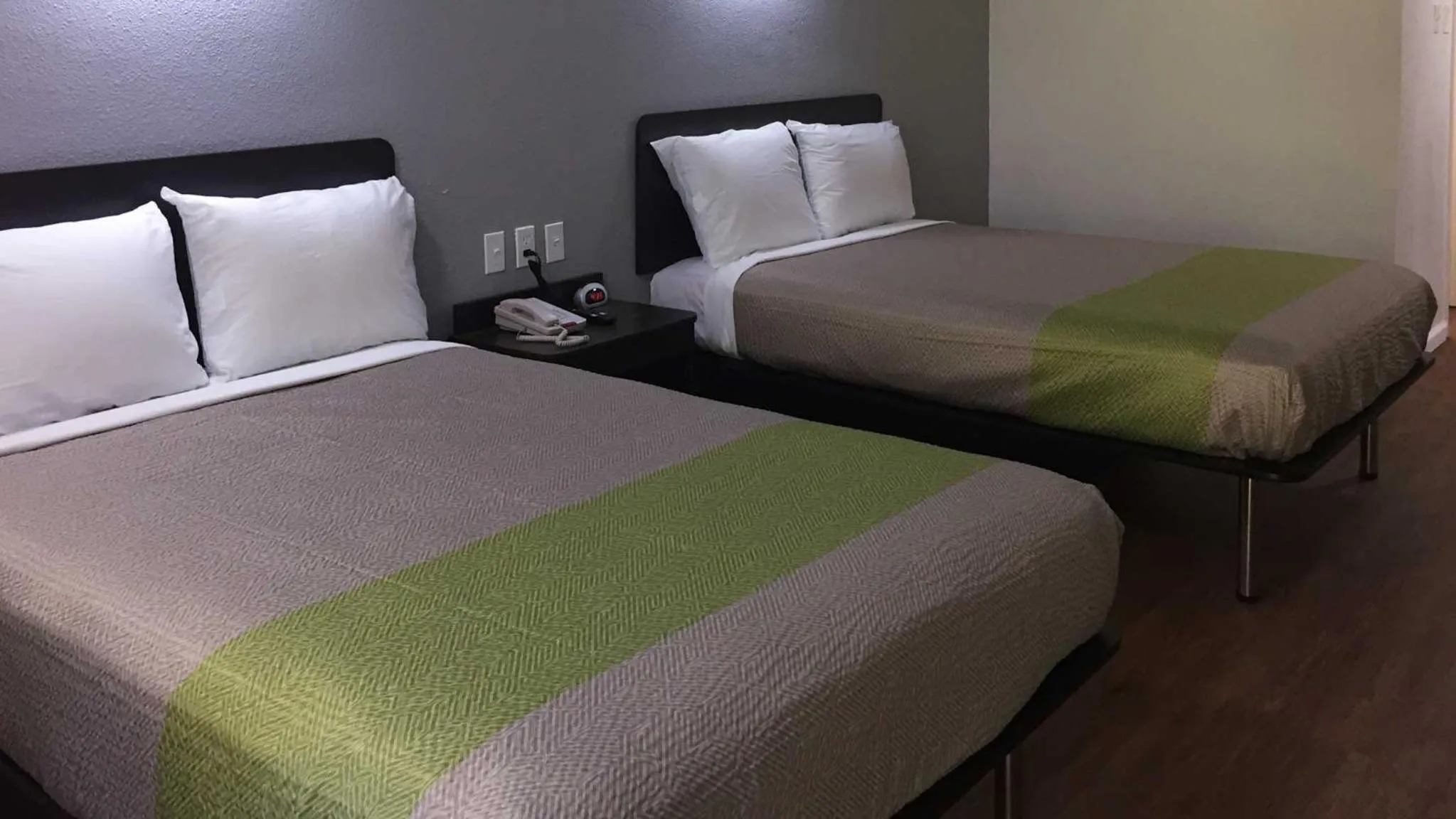 Bed in Studio 6-Longview, TX