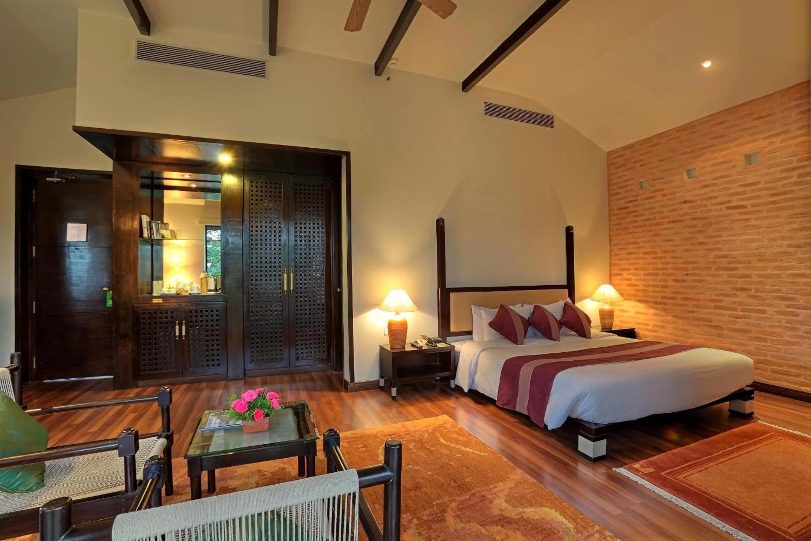 Photo of the whole room, Bed in Gokarna Forest Resort Kathmandu