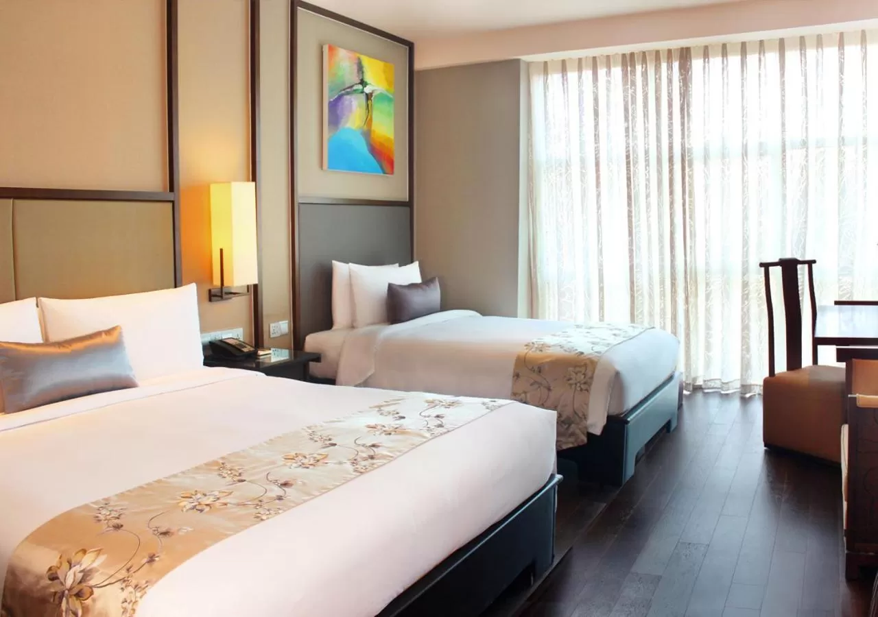 Bed in Himalayas Hotel Shanghai