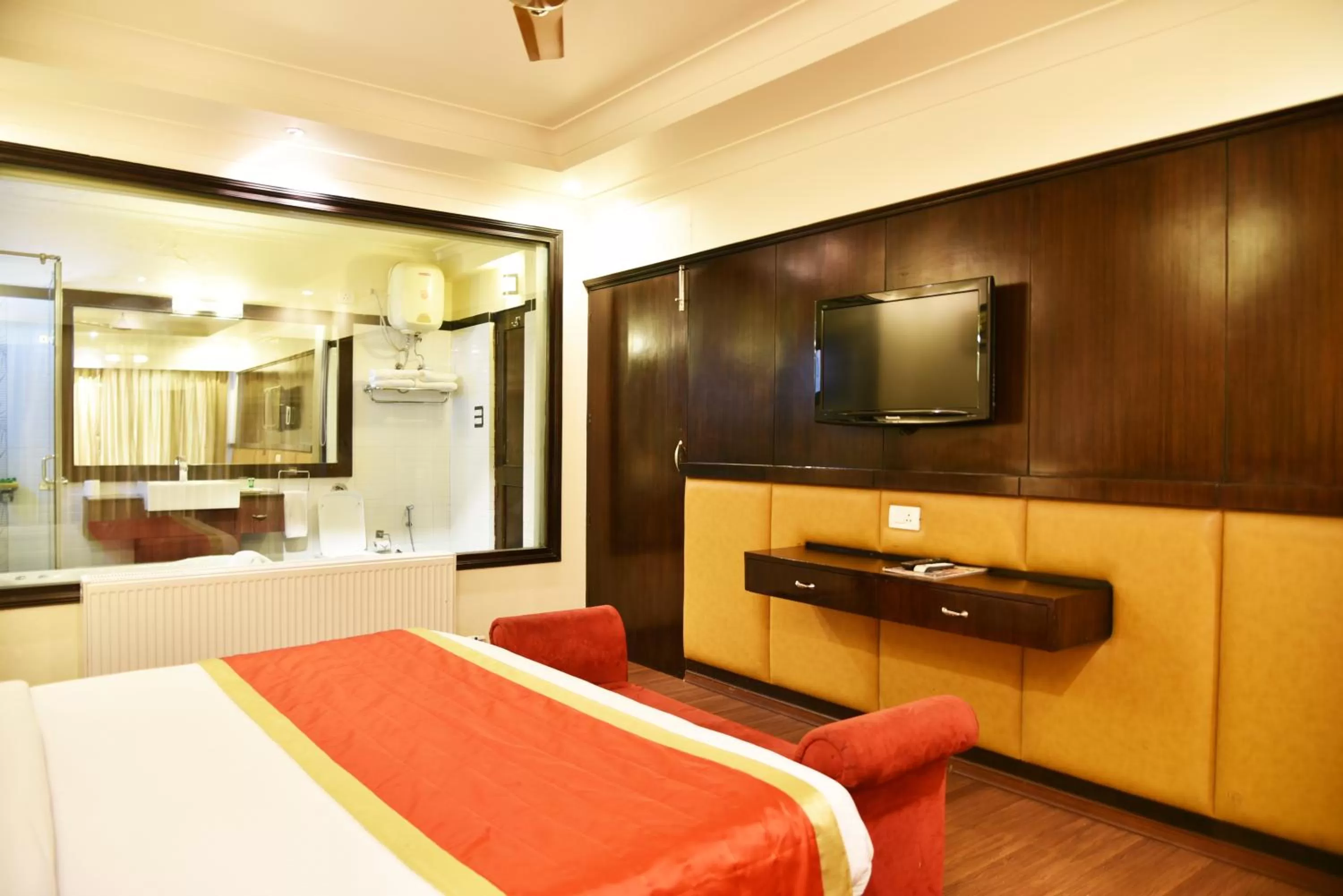 Bed in Indraprastha Resort - Centrally Heated Rooms, with Gym, Games & Spa