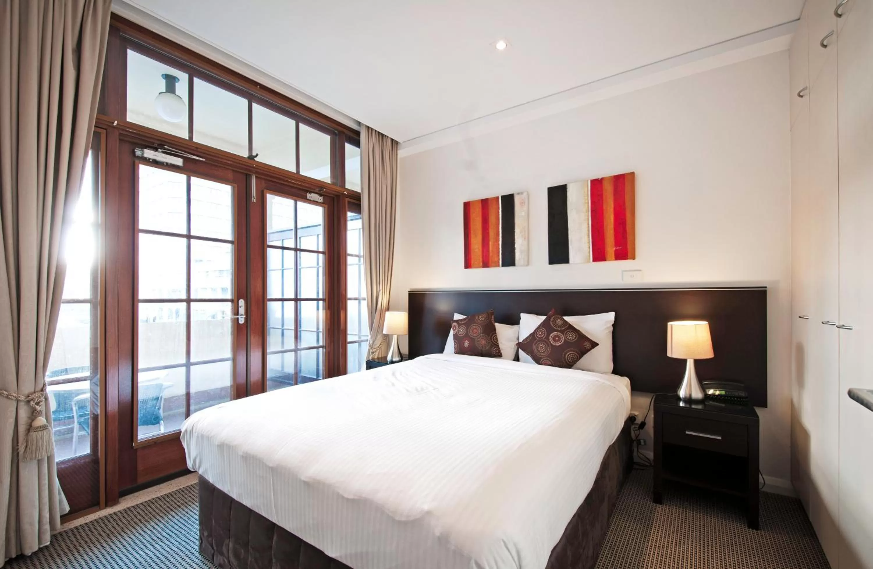 Bed in Quest Canberra