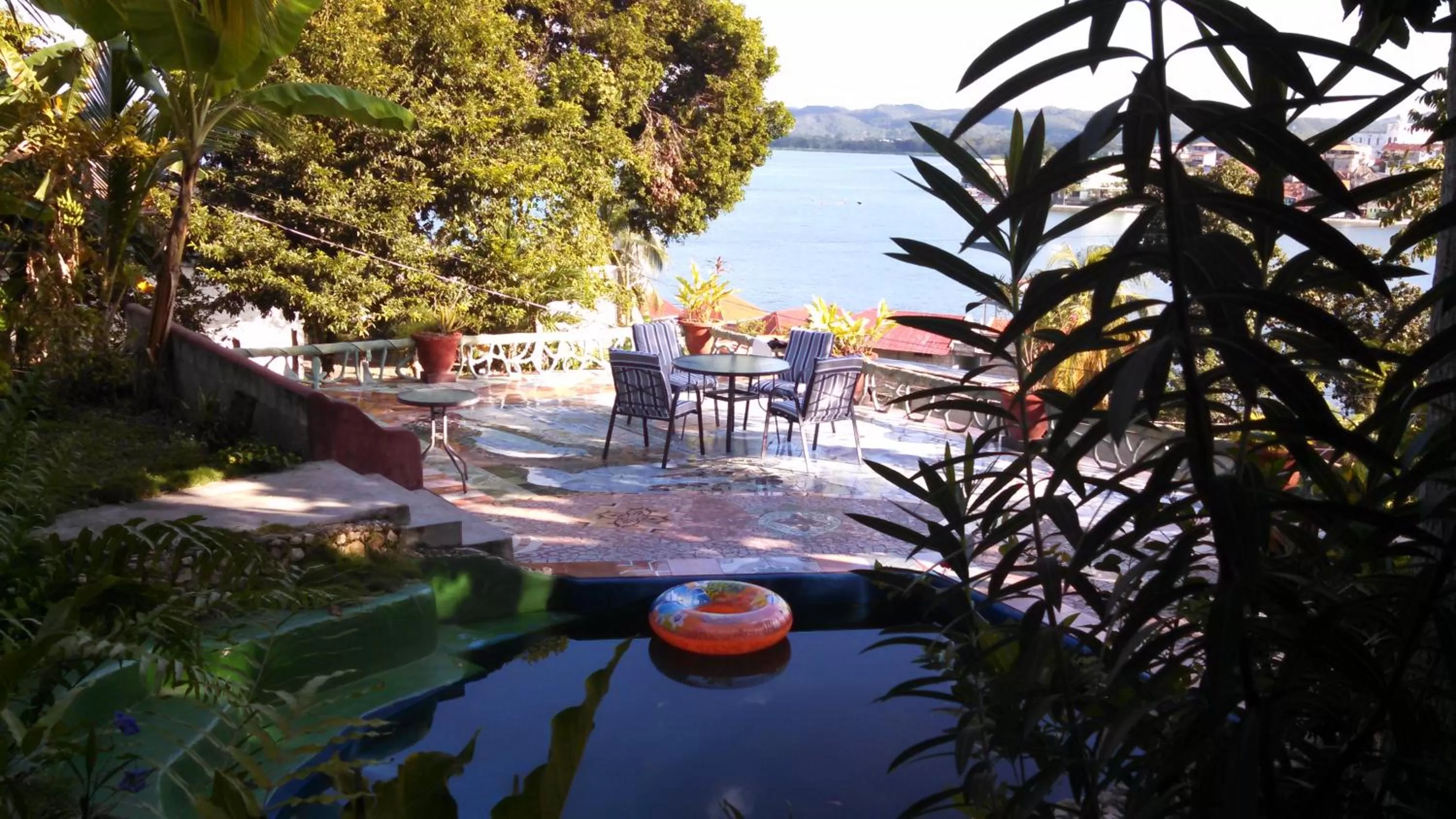 Patio, Pool View in Zapote Tree Inn