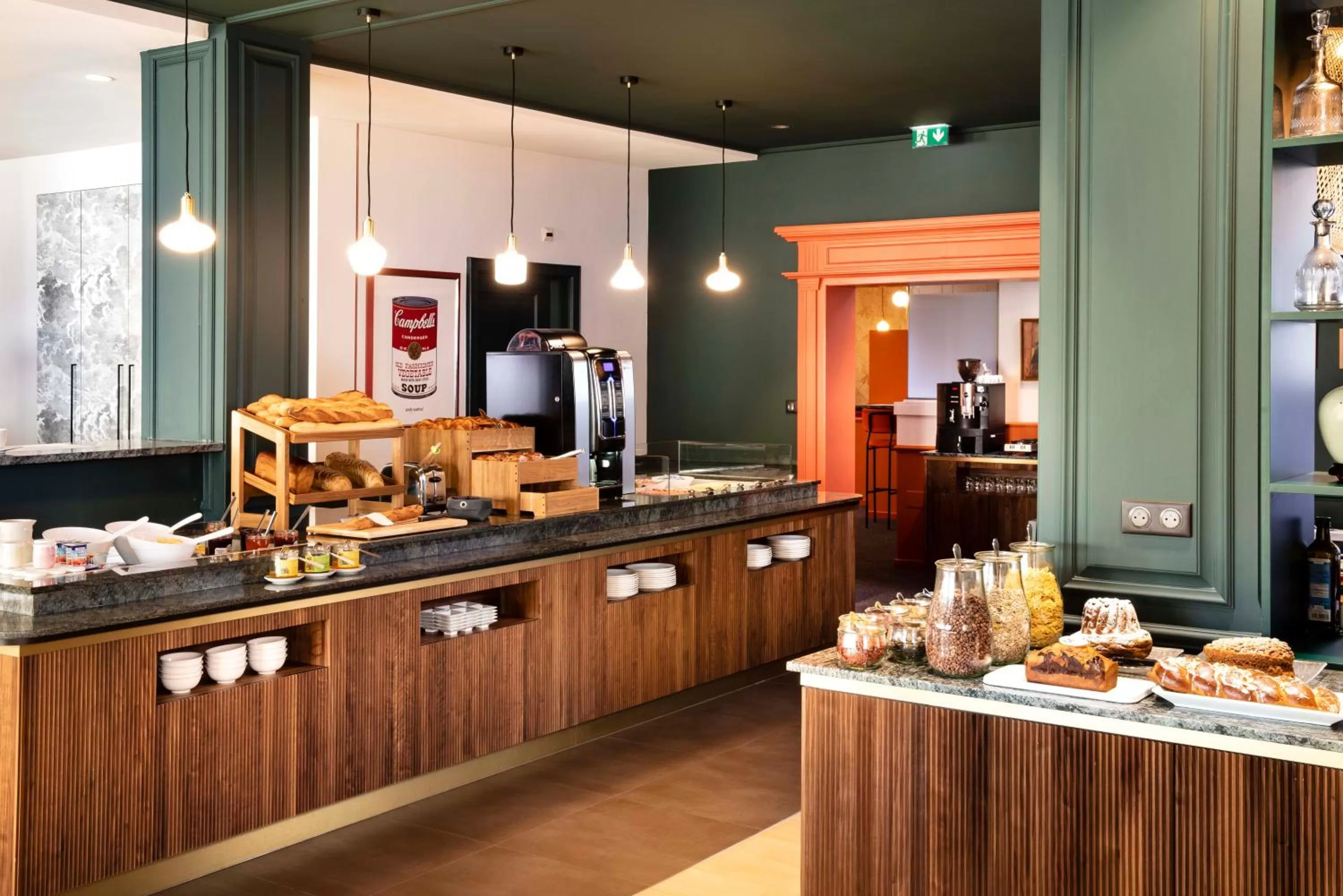 Buffet breakfast in Hotel Le Colombier