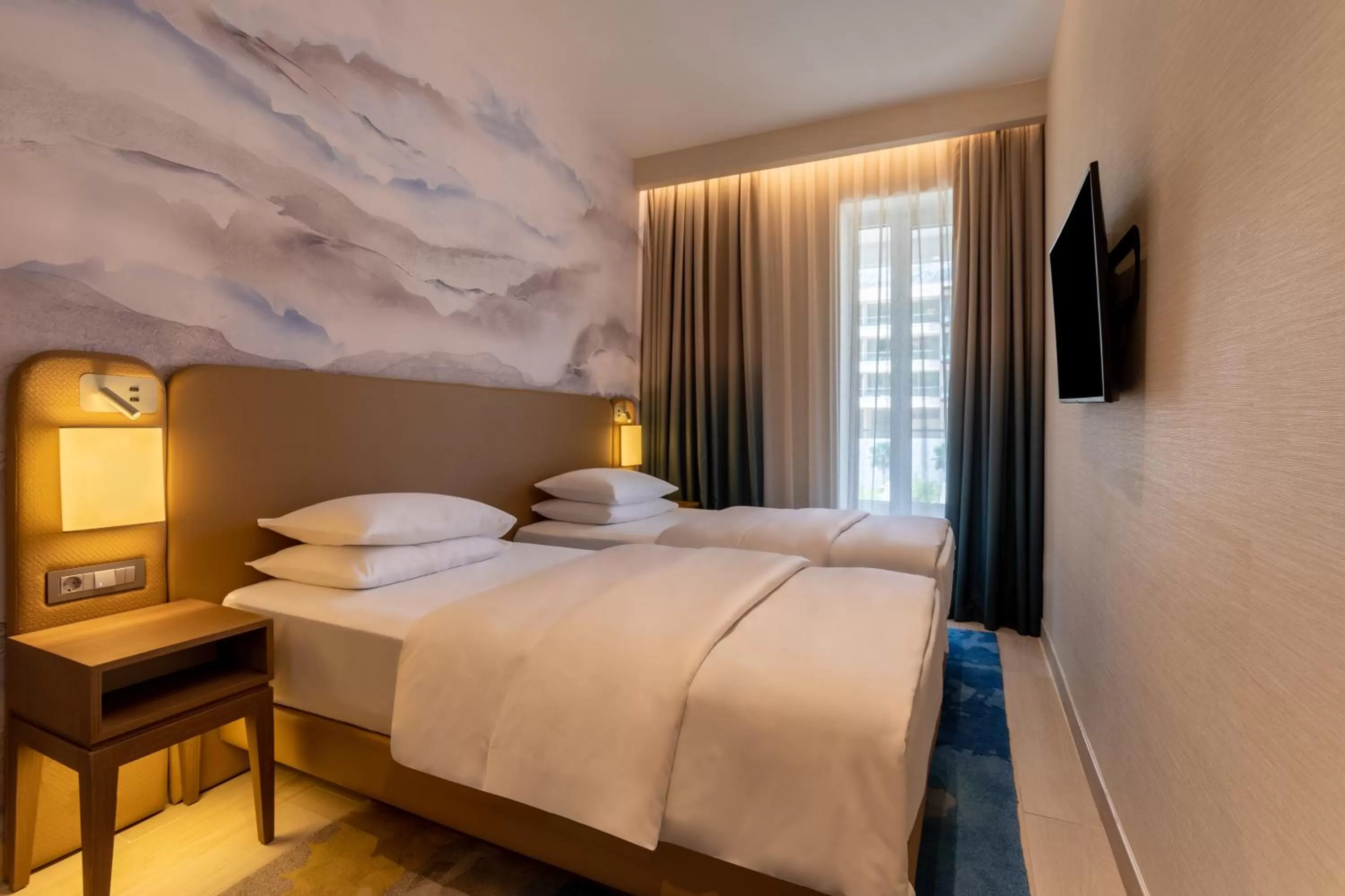 Bed in Hyatt Regency Kotor Bay Resort