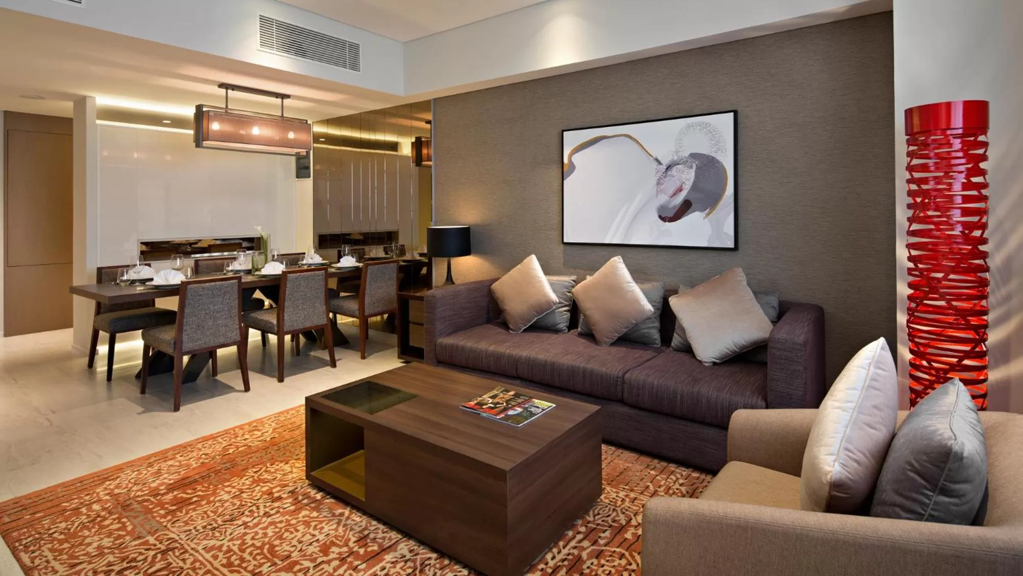 Living room in Oakwood Hotel & Residence Surabaya