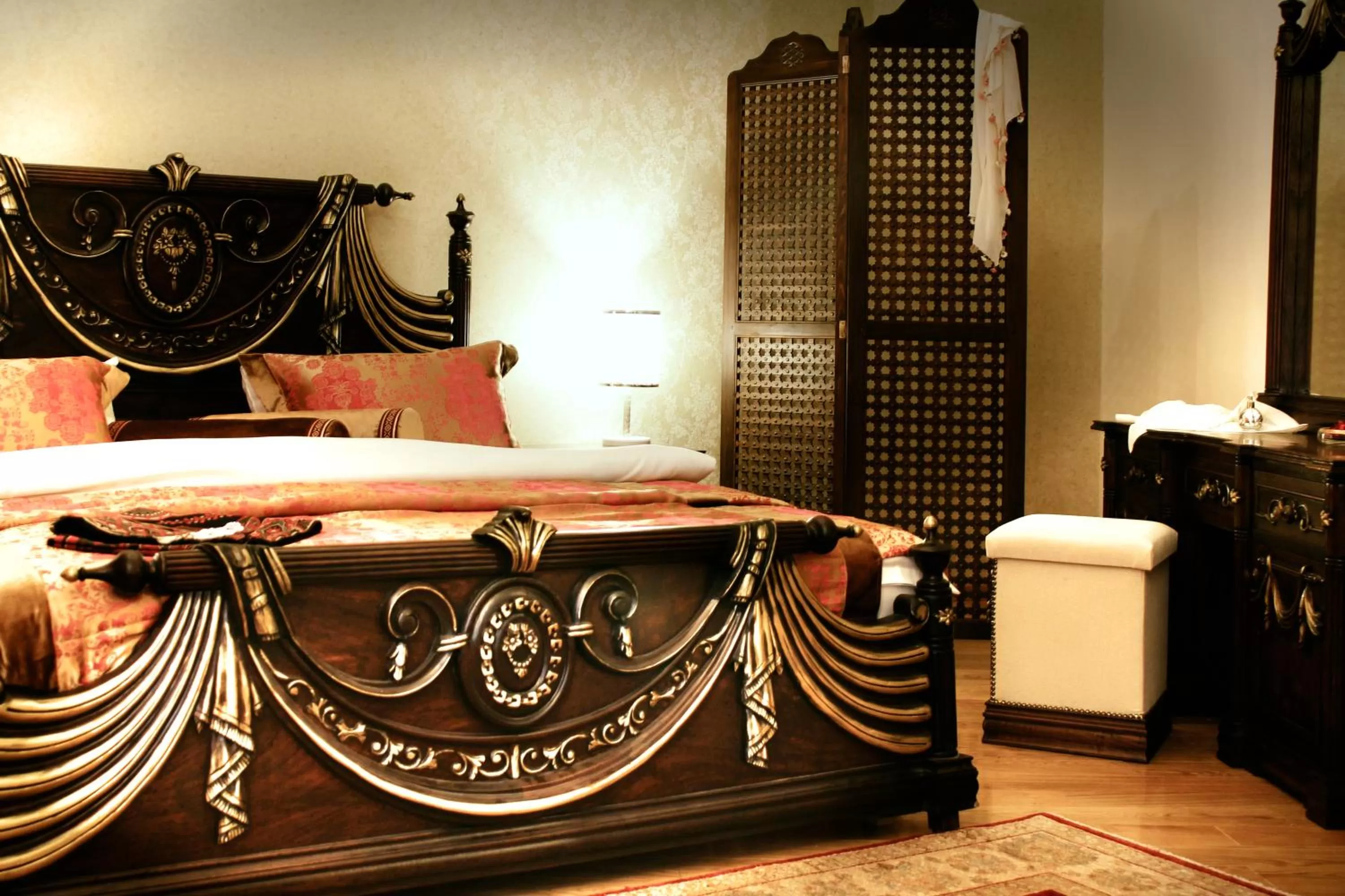 Bed in İsa Begov Hamam Hotel