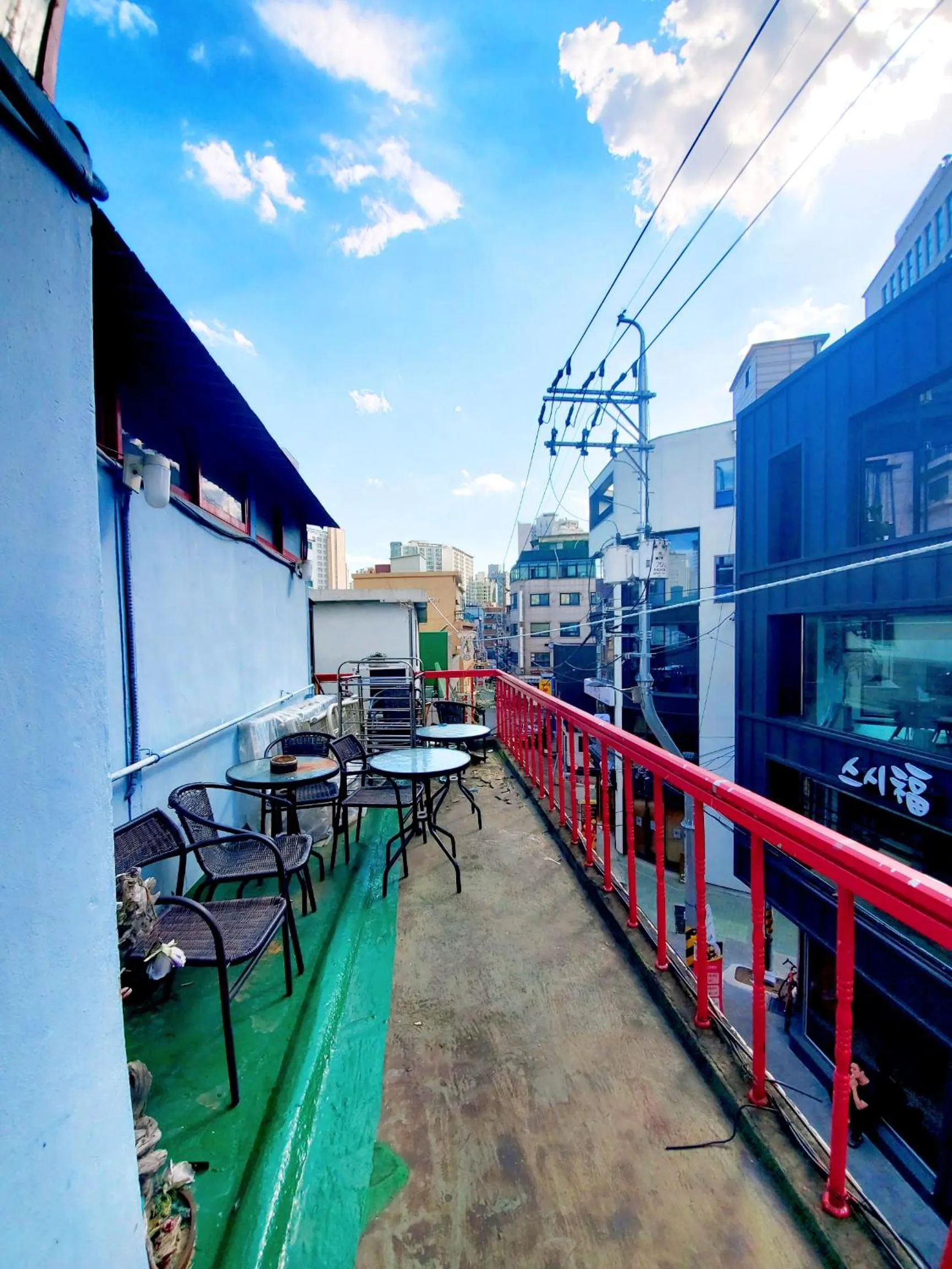 Balcony/Terrace in Naru Hostel Korea