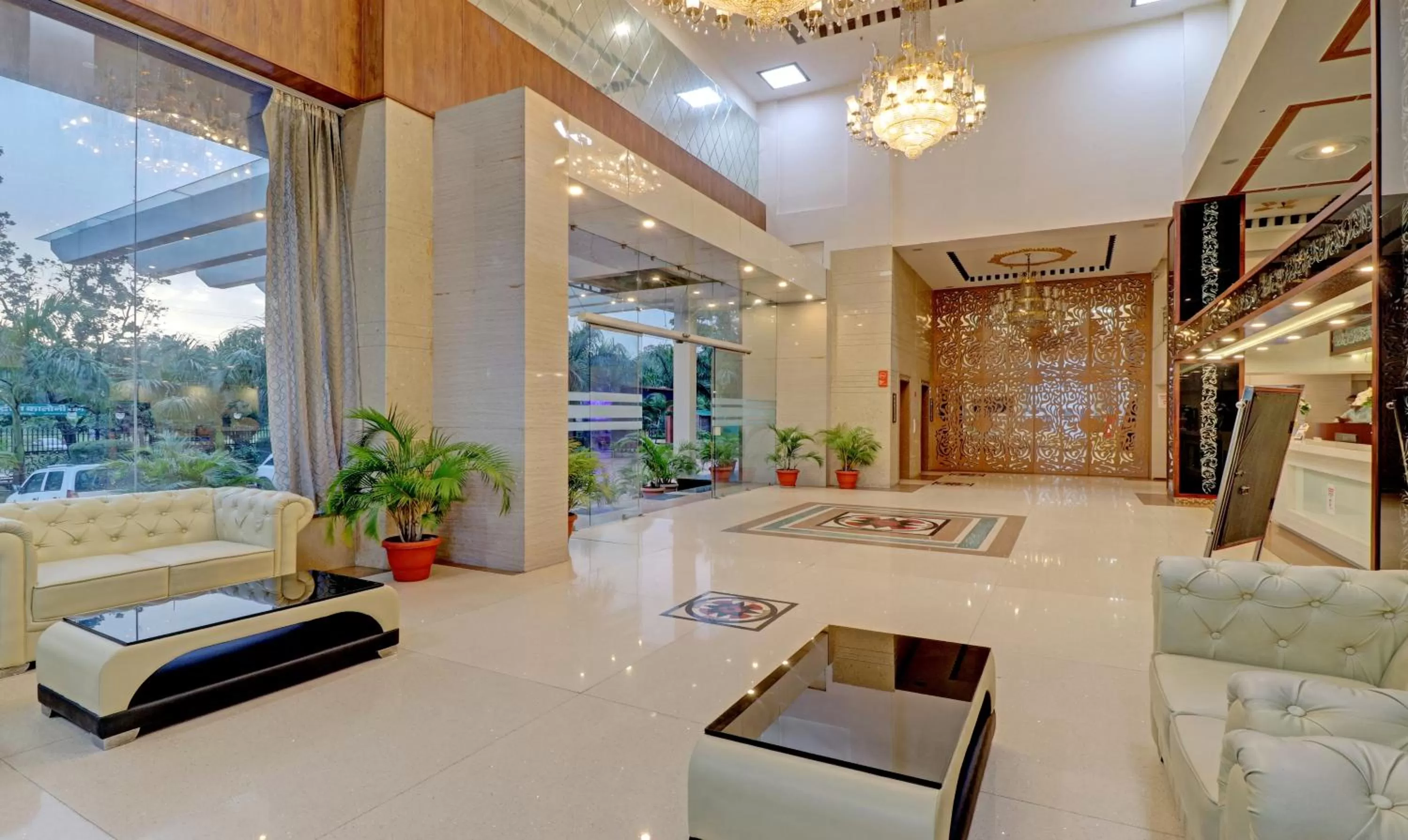 Seating area in Treebo Premium Pearl Avenue Banquets And Lawn