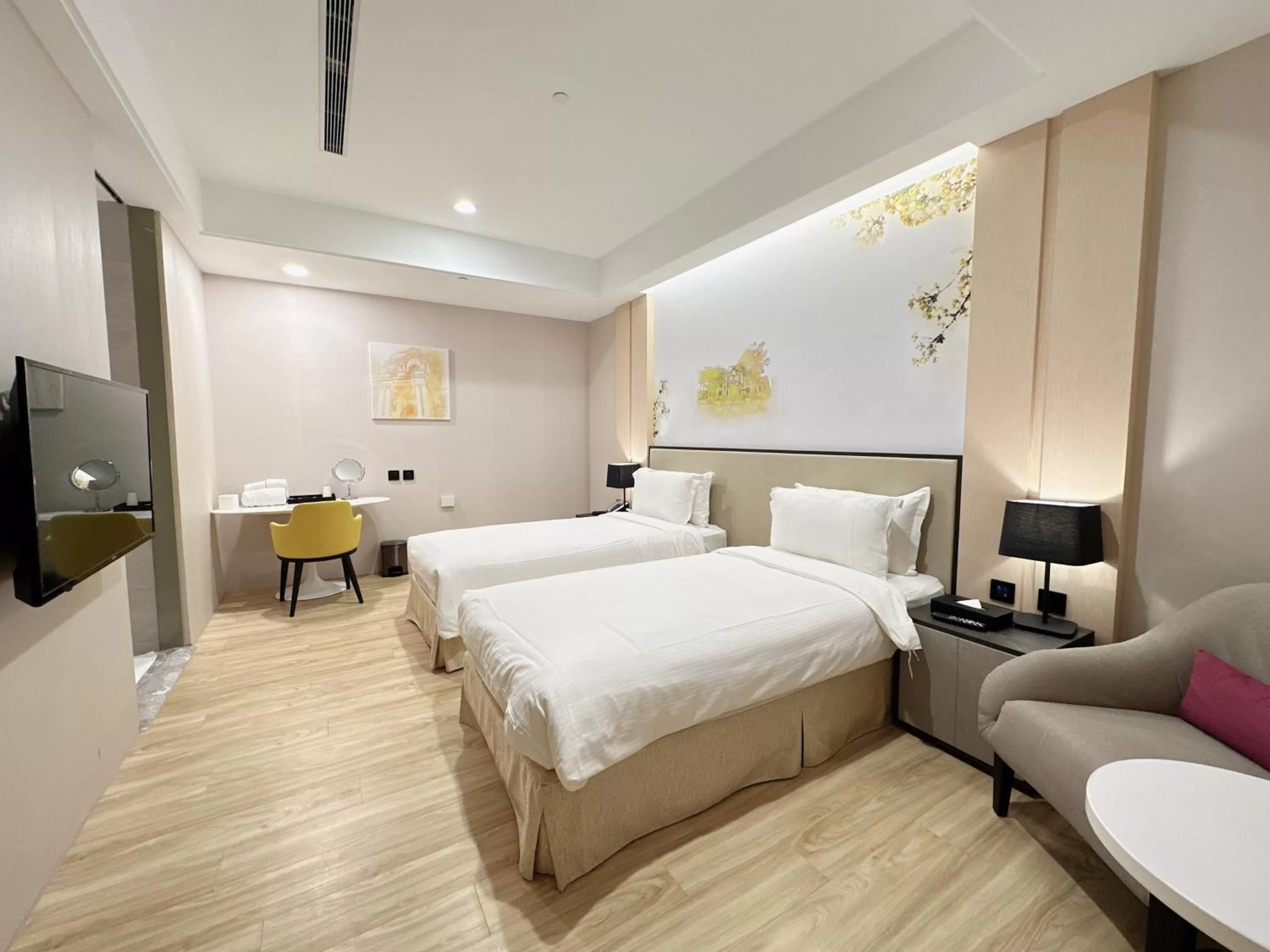 Bed in 台南星鑽國際商旅 Hua Hotel