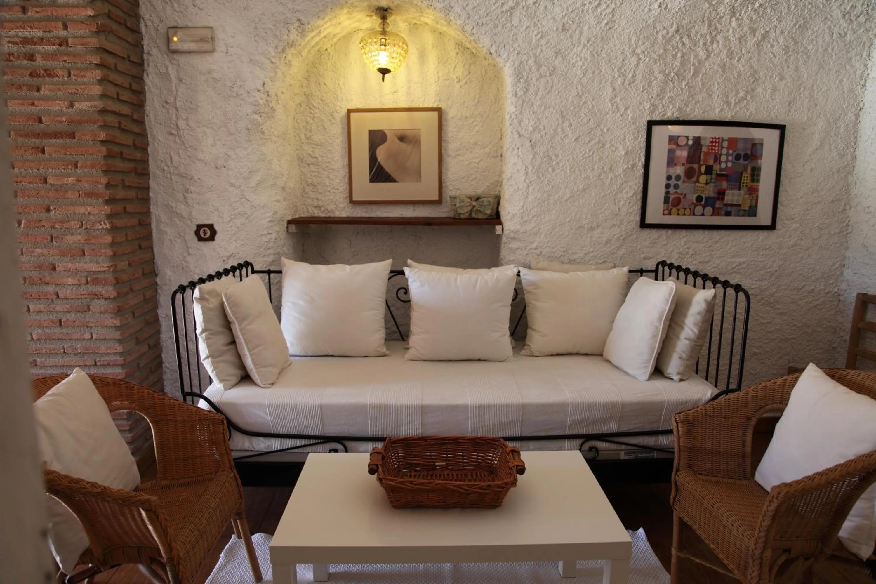 Living room in Casas Cueva y Cortijo La Tala en Guadix