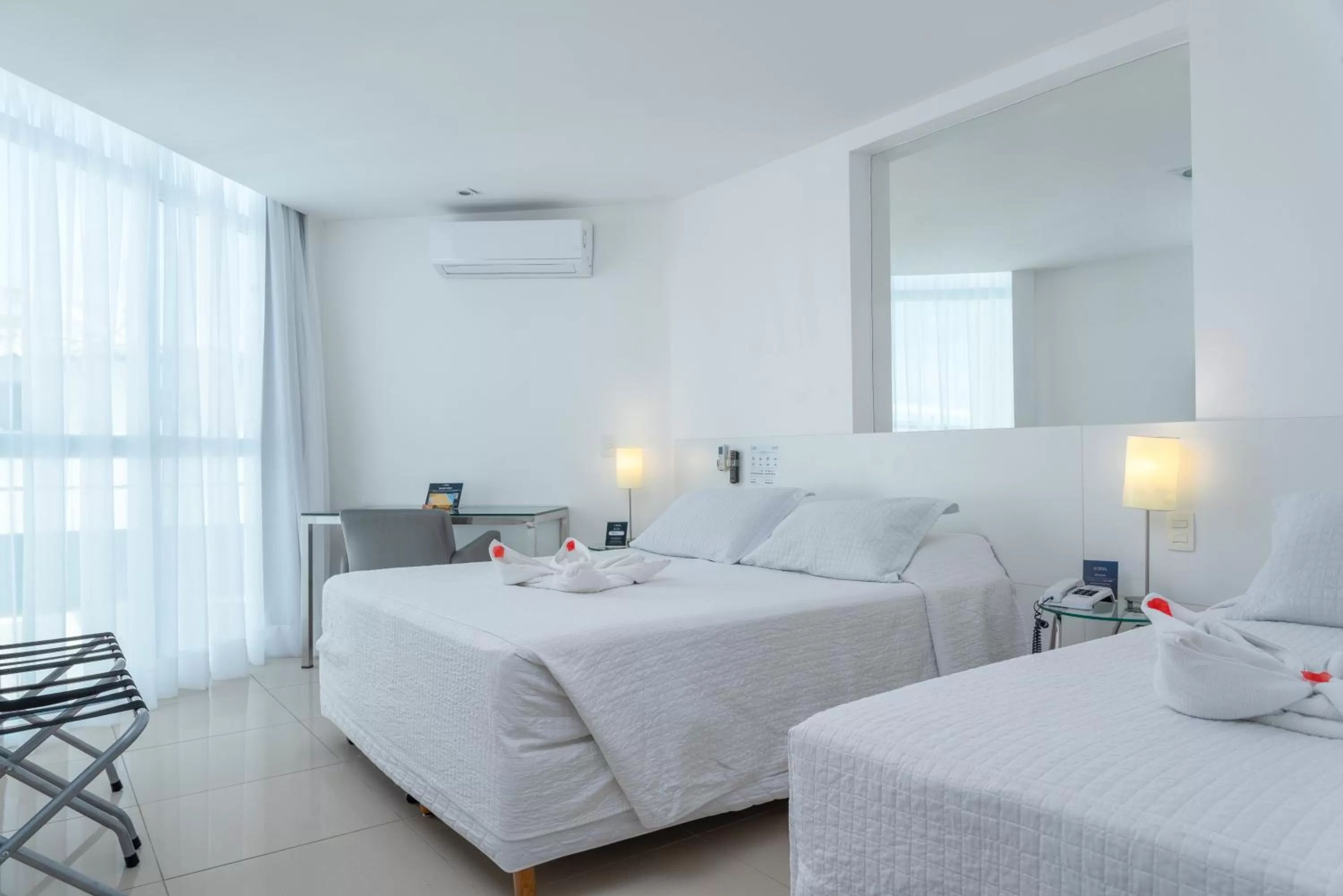 Bed in Hotel Brisa Praia Pajuçara