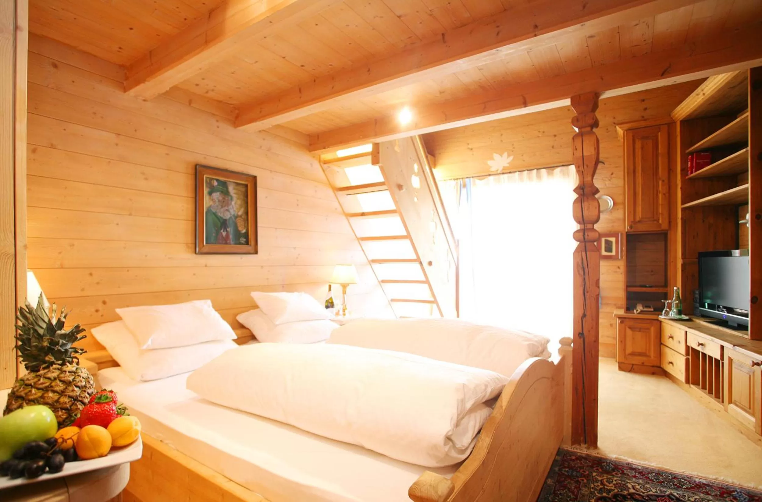 Bedroom, Bed in Rosis Sonnbergstuben