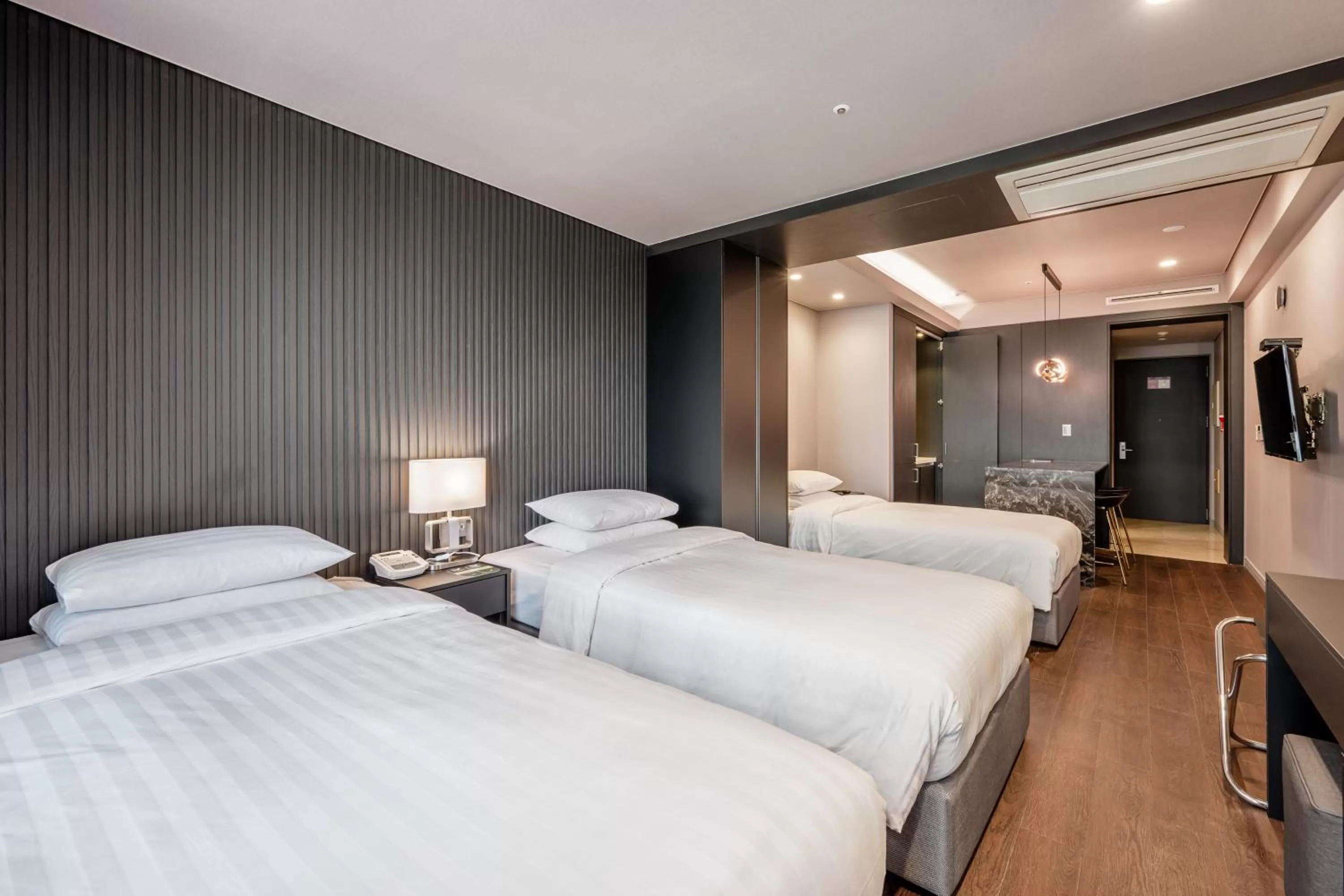 Bed in Haeundae Centum Hotel