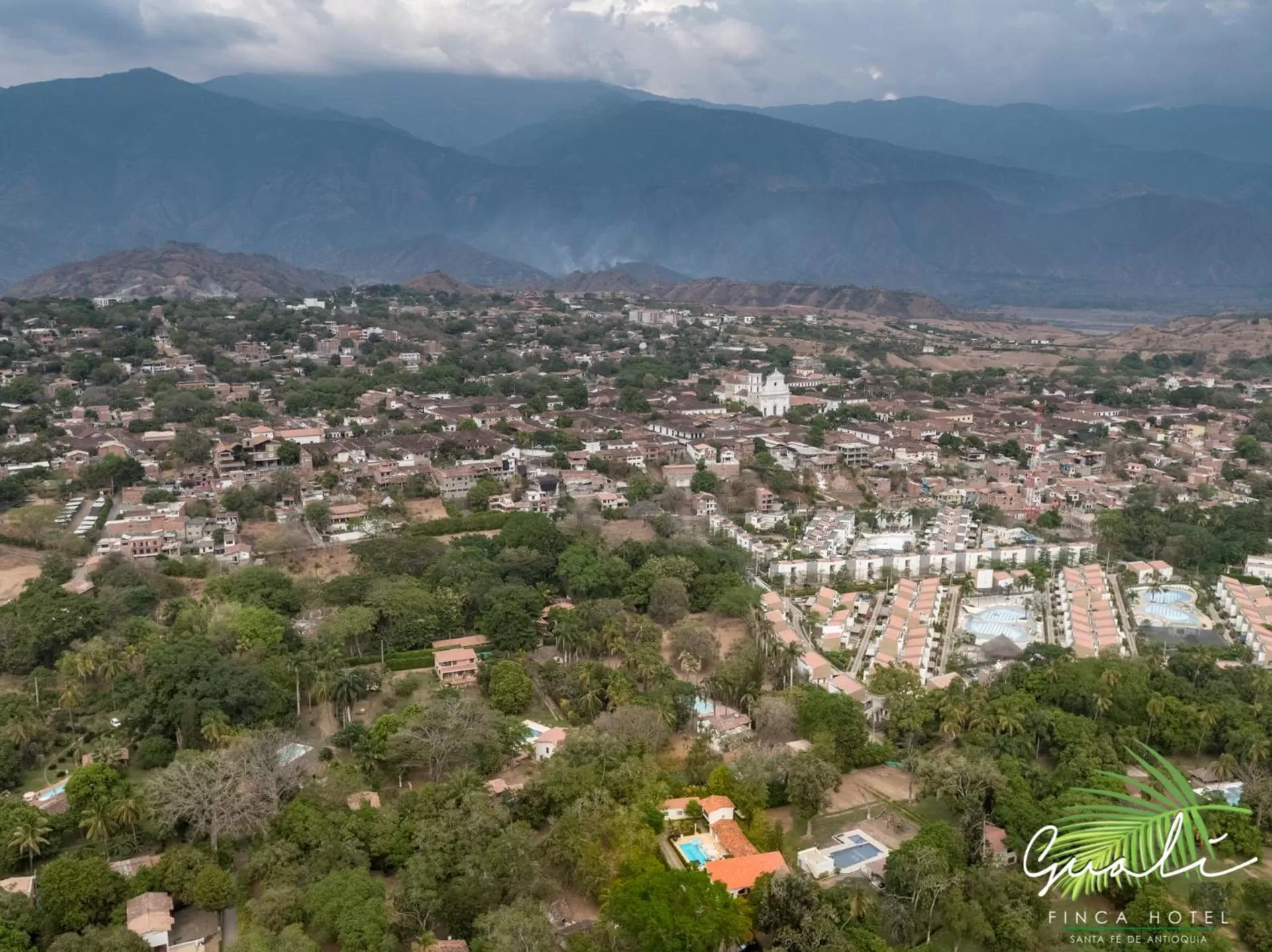 Bird's eye view, Bird's-eye View in Finca Hotel Guali Santafe