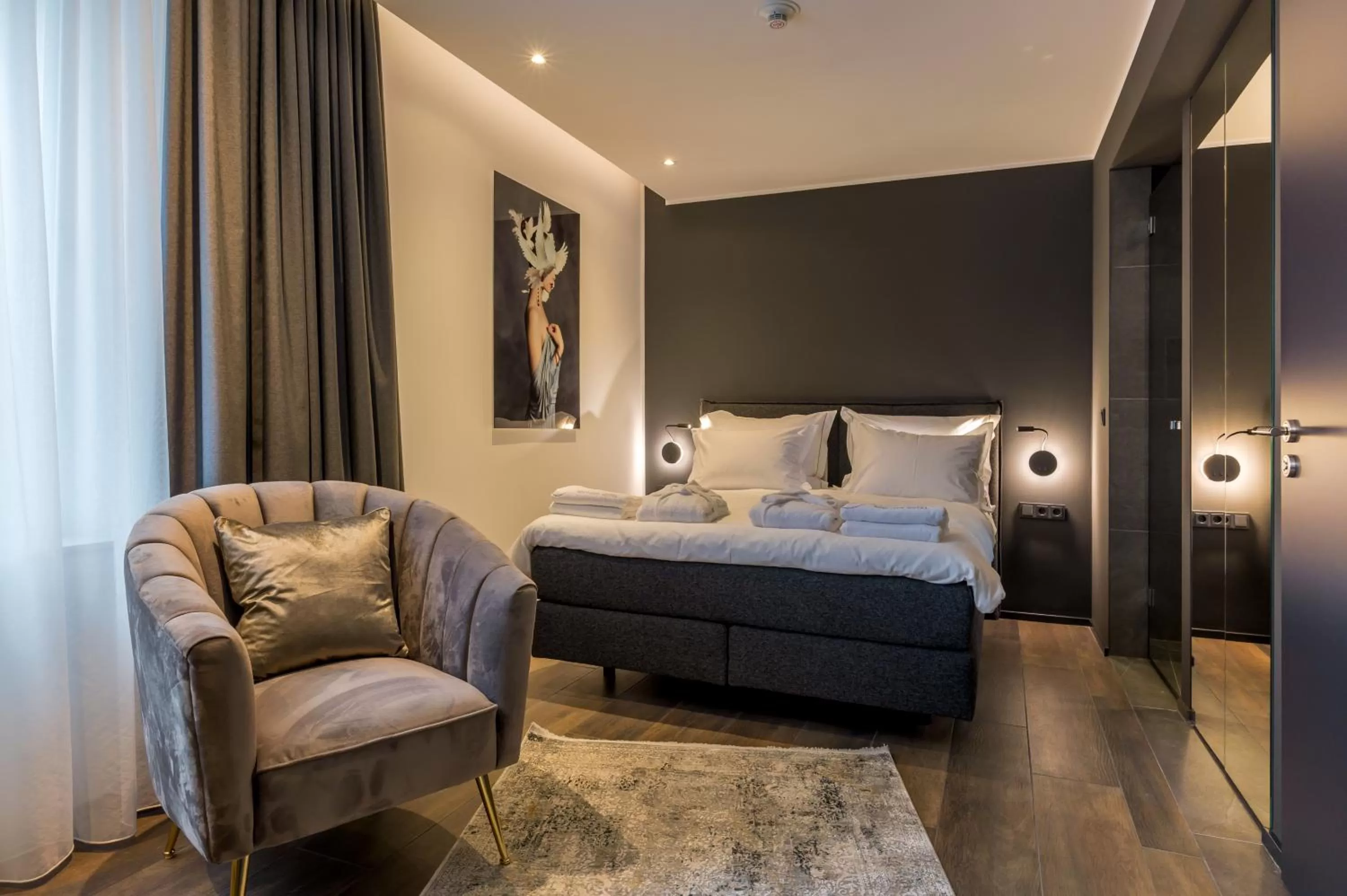 Bed in Sellmann´s Boutique Hotel