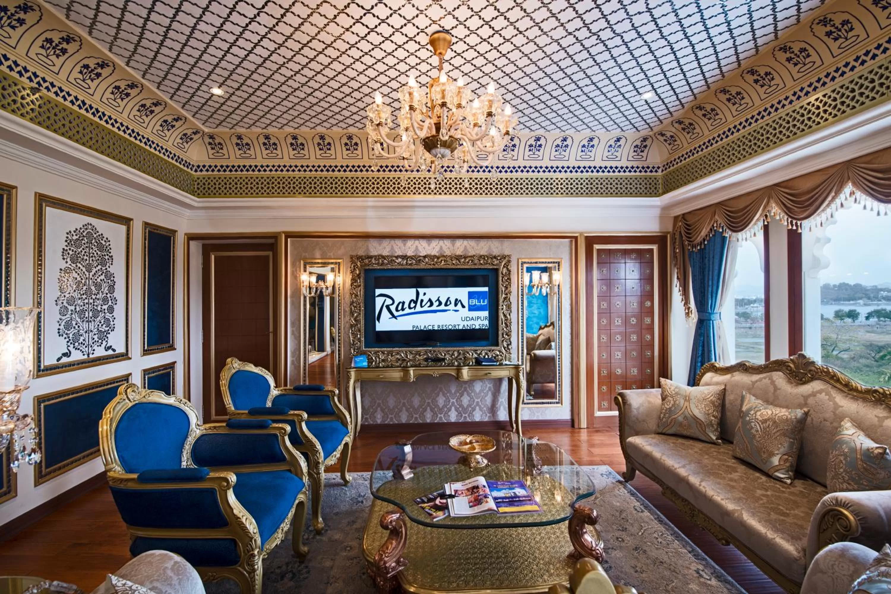 TV and multimedia in Radisson Blu Udaipur Palace Resort & Spa