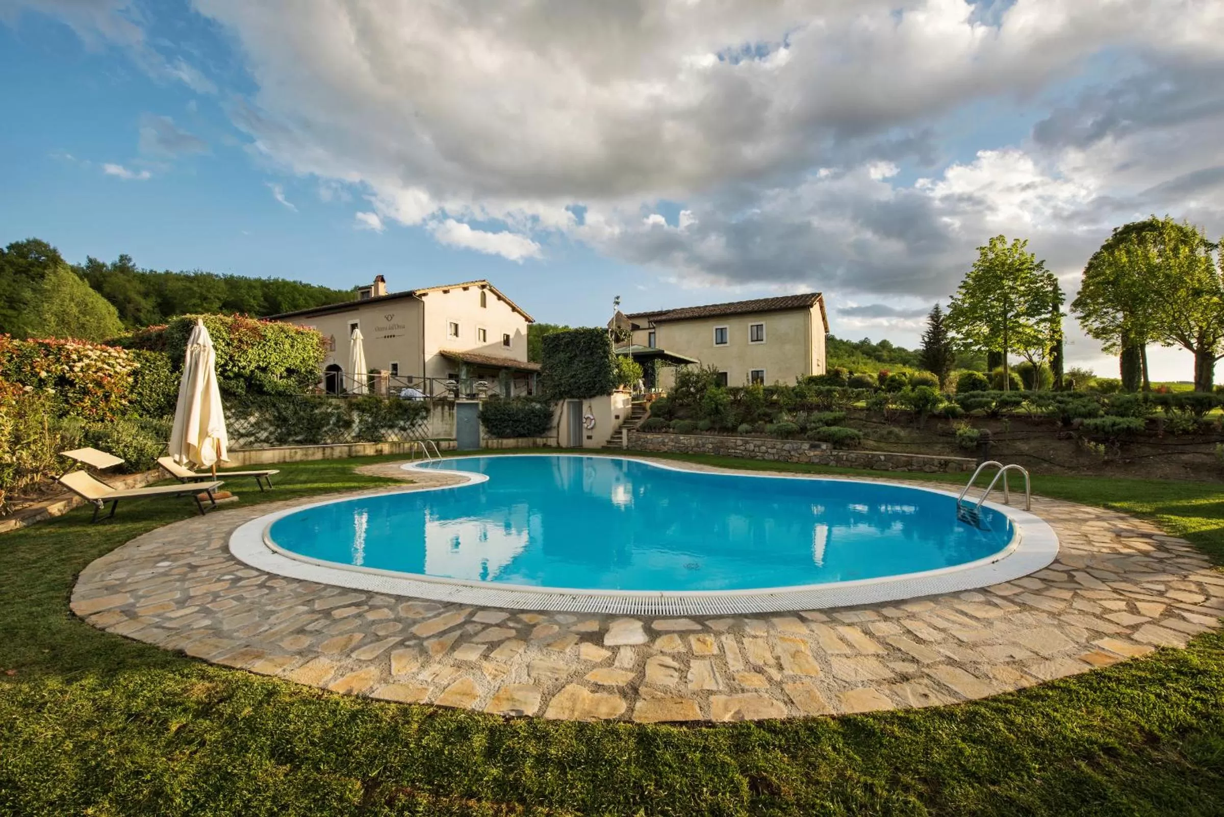 Swimming pool in Relais Osteria Dell'Orcia