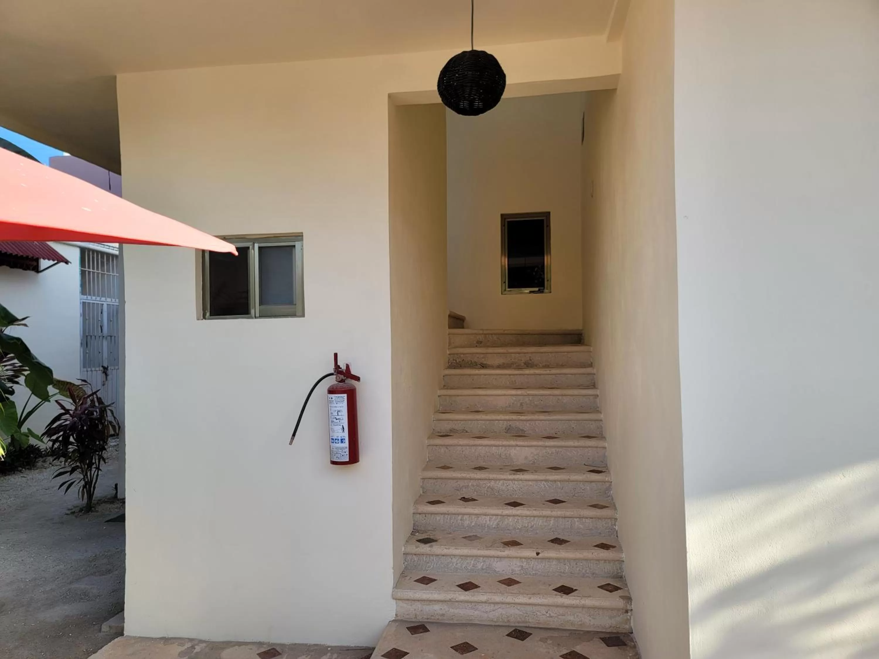 Patio in hotel stella maris tulum