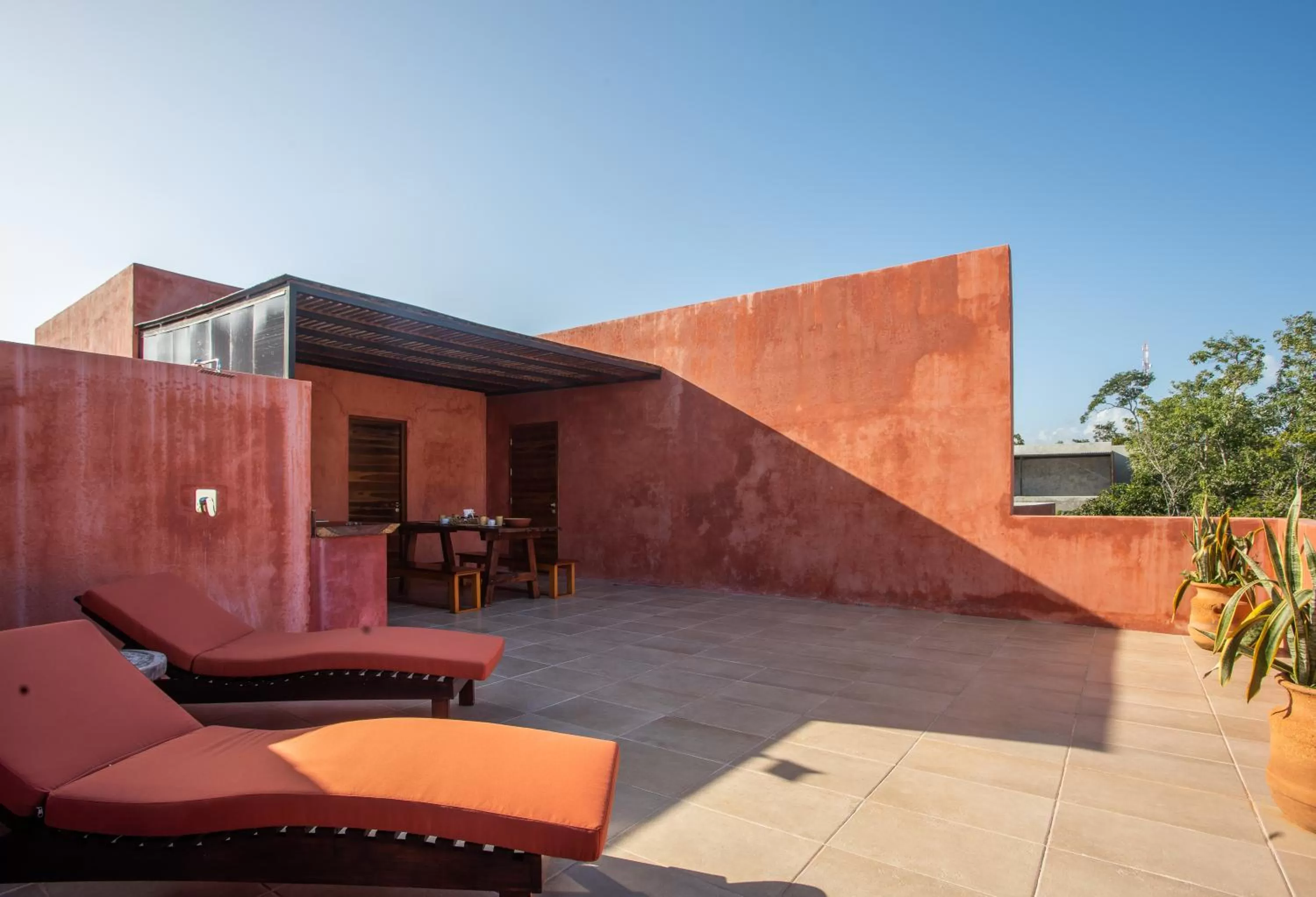 Patio in Panacea Condo Tulum