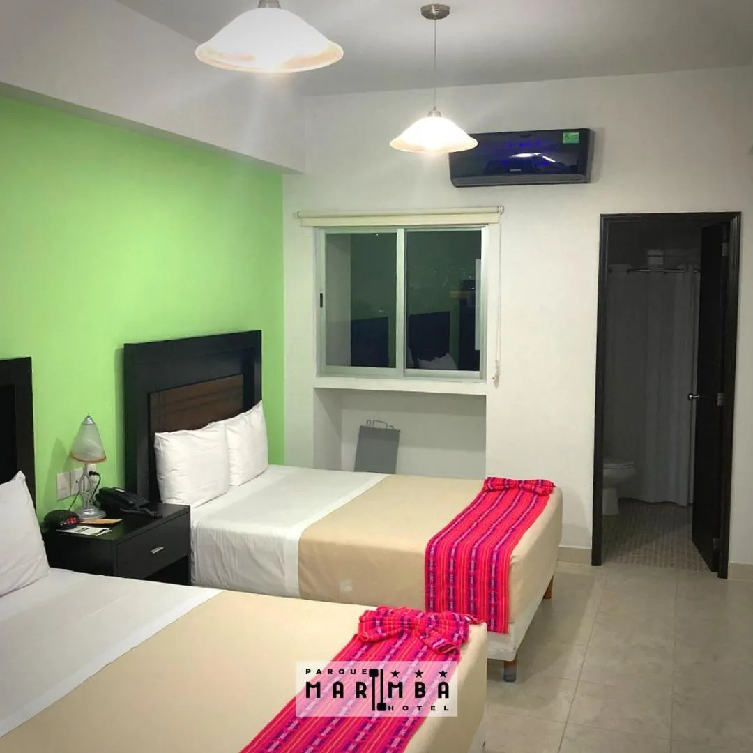 Bed in Hotel Parque Marimba