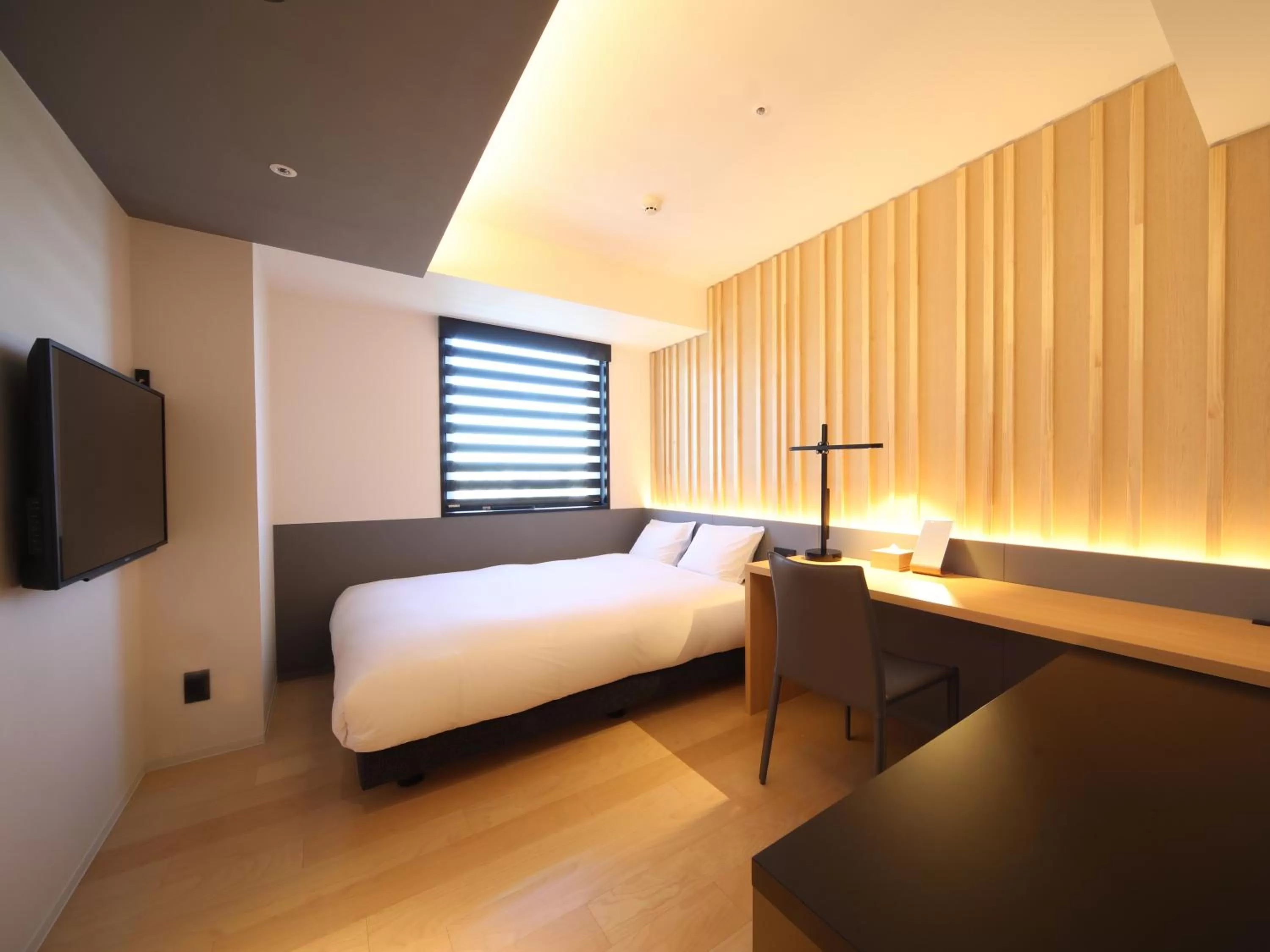 Bed in hotel androoms Nagoya Sakae