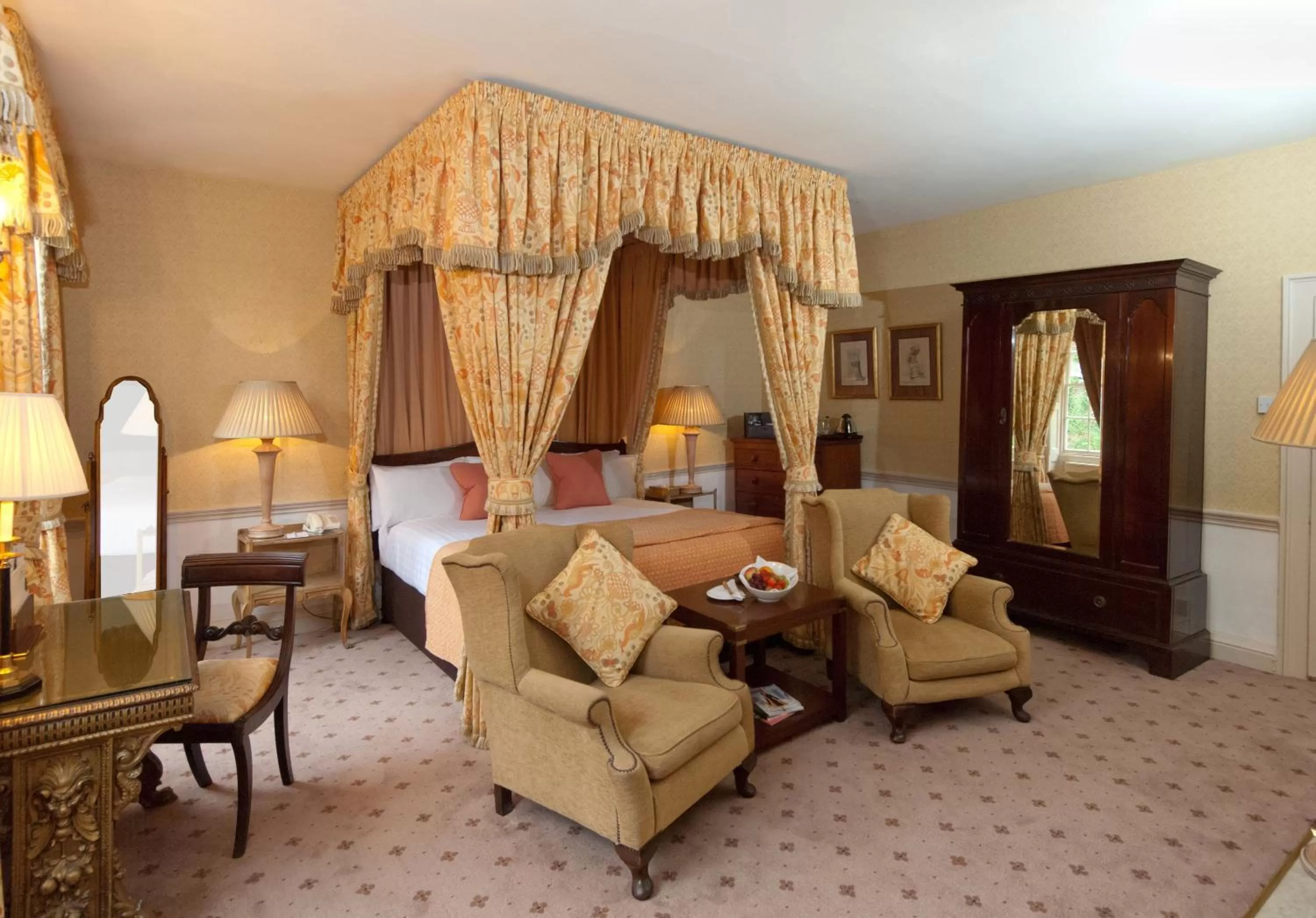 Bed in Flitwick Manor Hotel