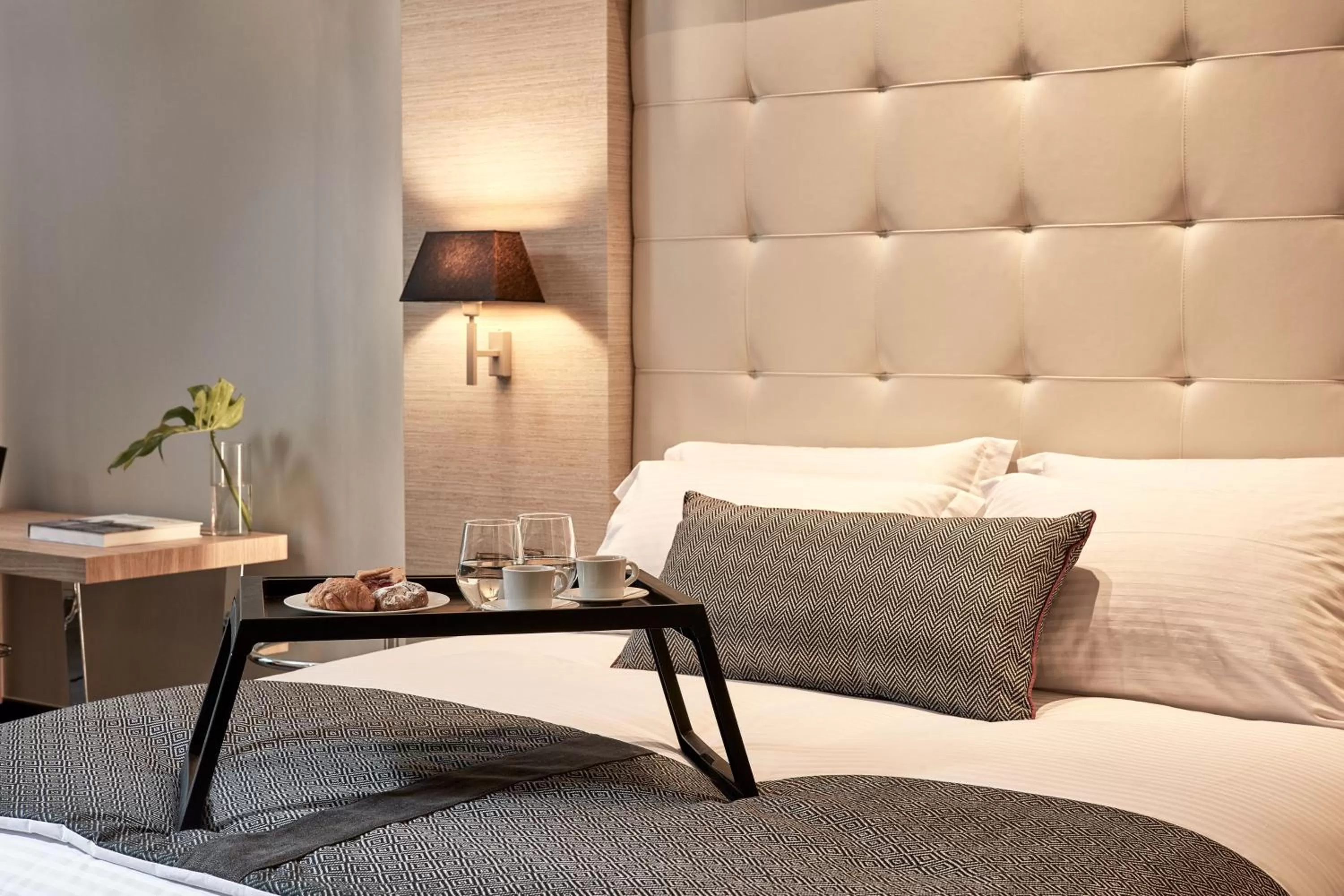 Decorative detail, Bed in Antigon Urban Chic Hotel, Thessaloniki