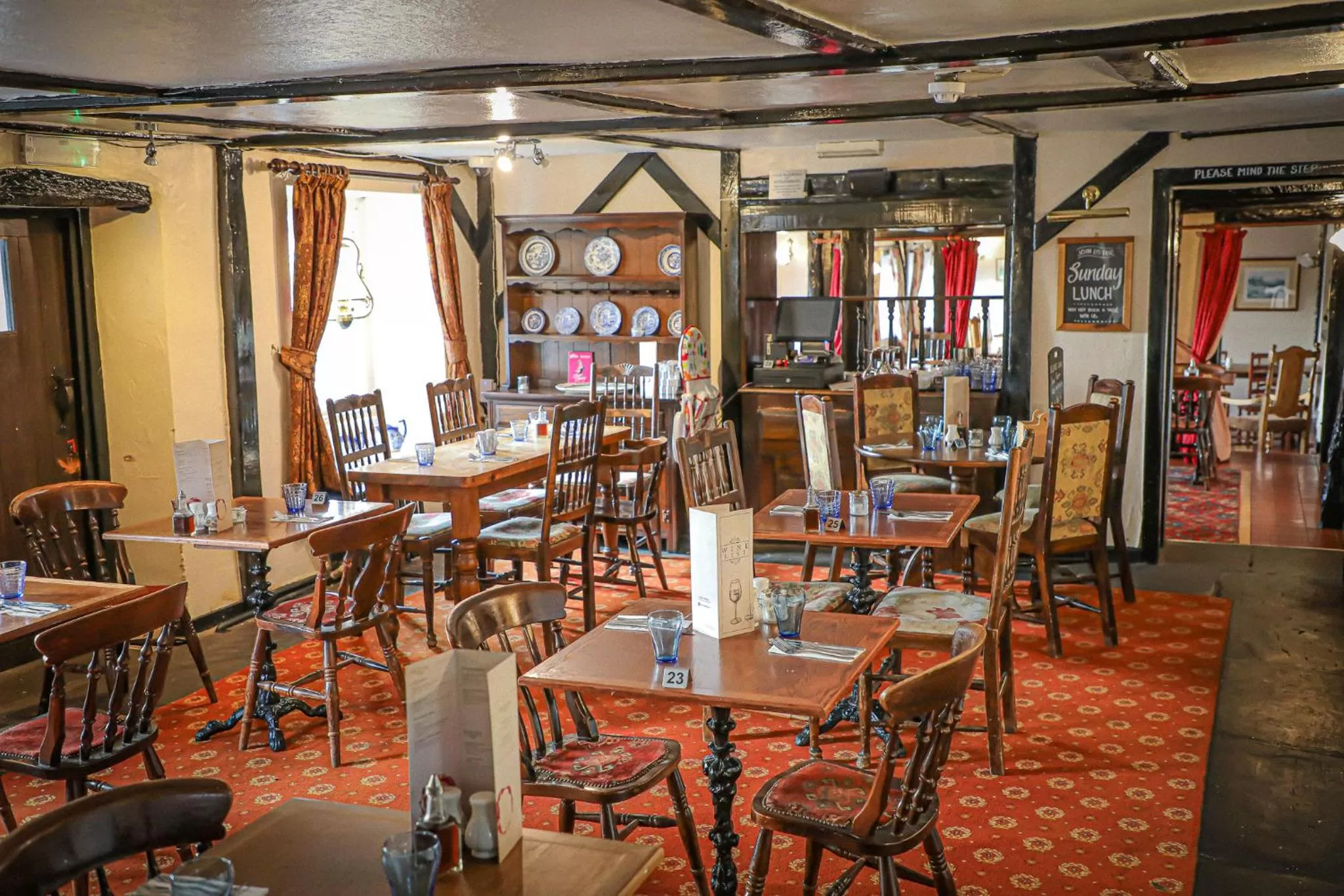 Dining area in Queens Head Inn, Tirril