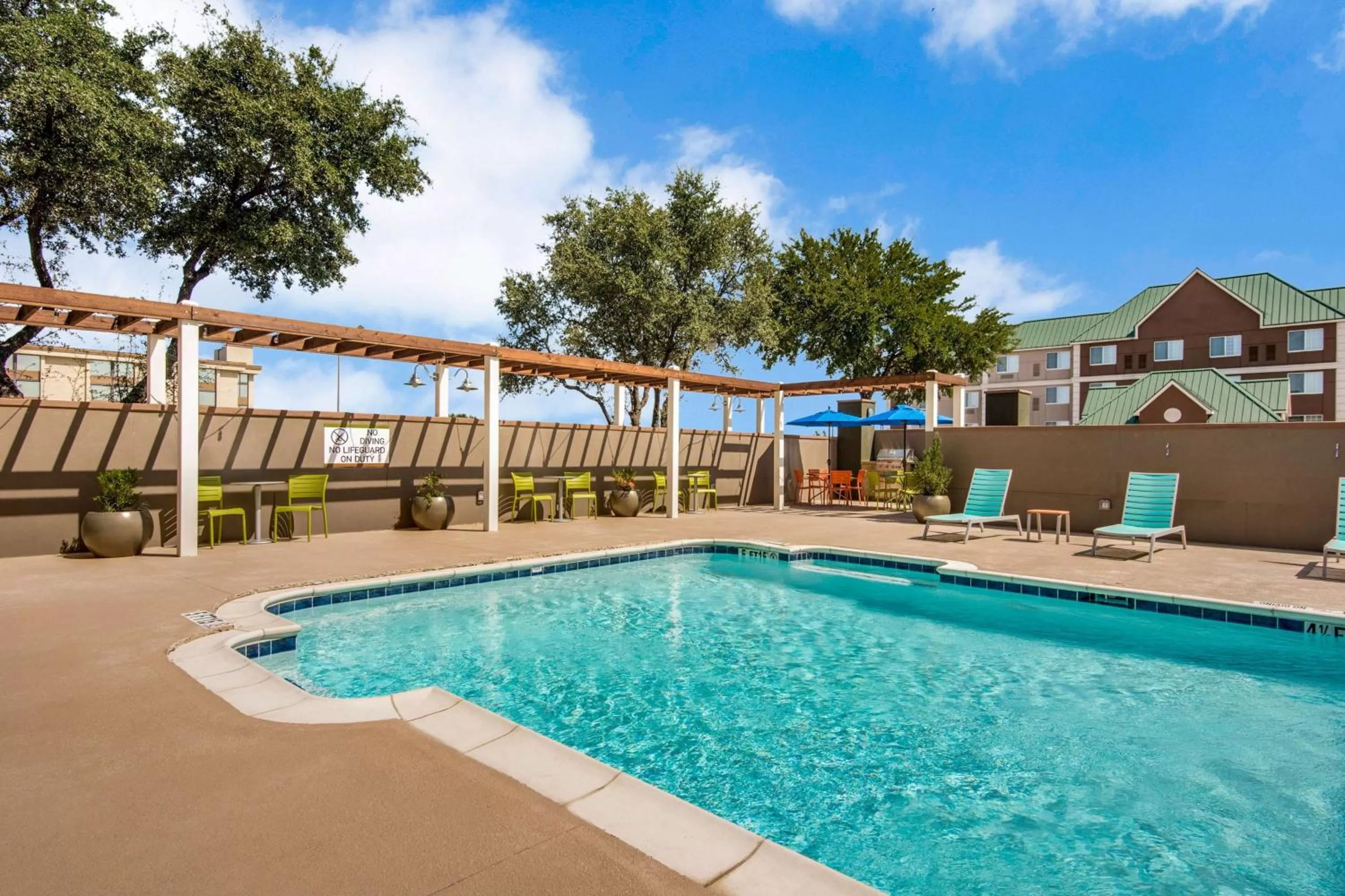 Pool view in Home2 Suites by Hilton DFW Airport South Irving