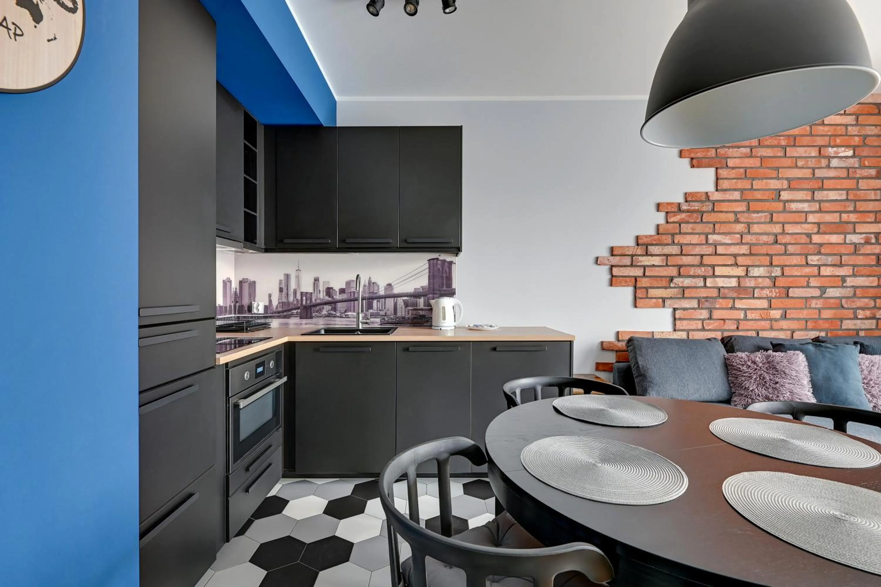 kitchen in GRANO APARTMENTS Gdańsk Motława SPA & Wellness