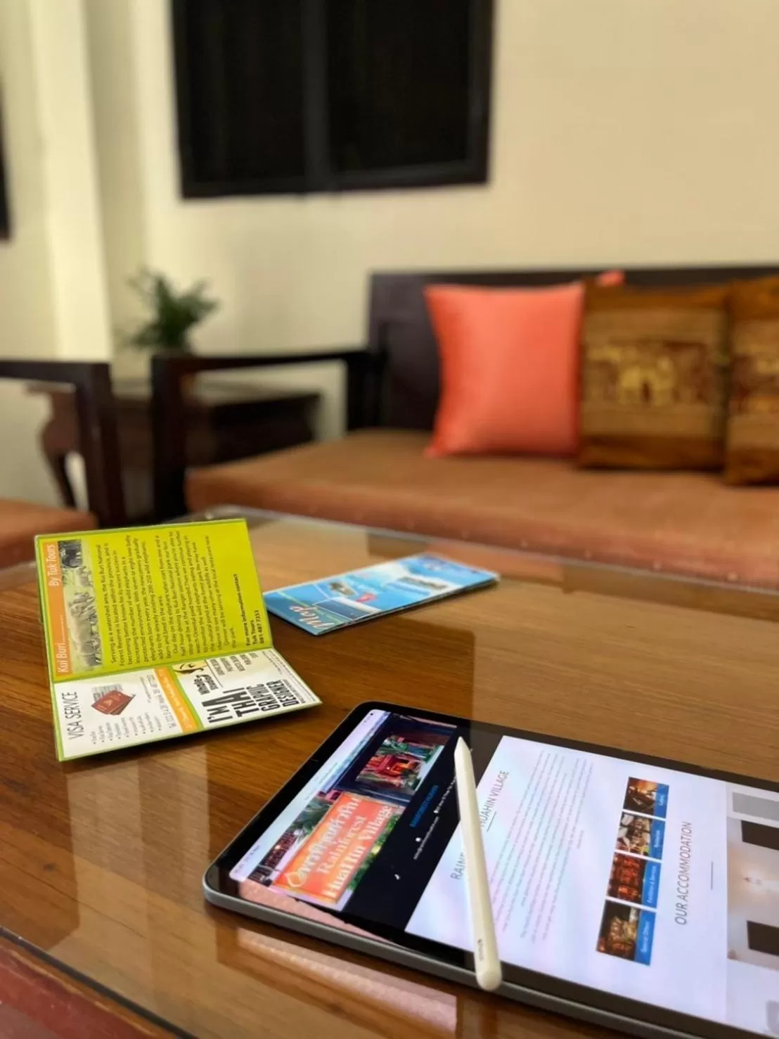 Seating area in Rainforest Huahin Village Hotel
