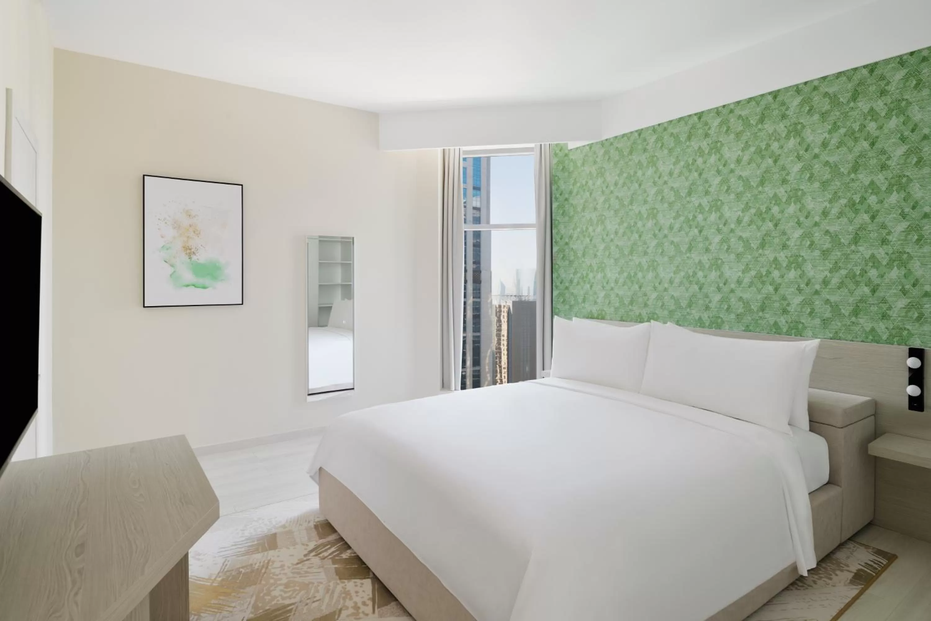 Bed in Element by Westin West Bay Doha