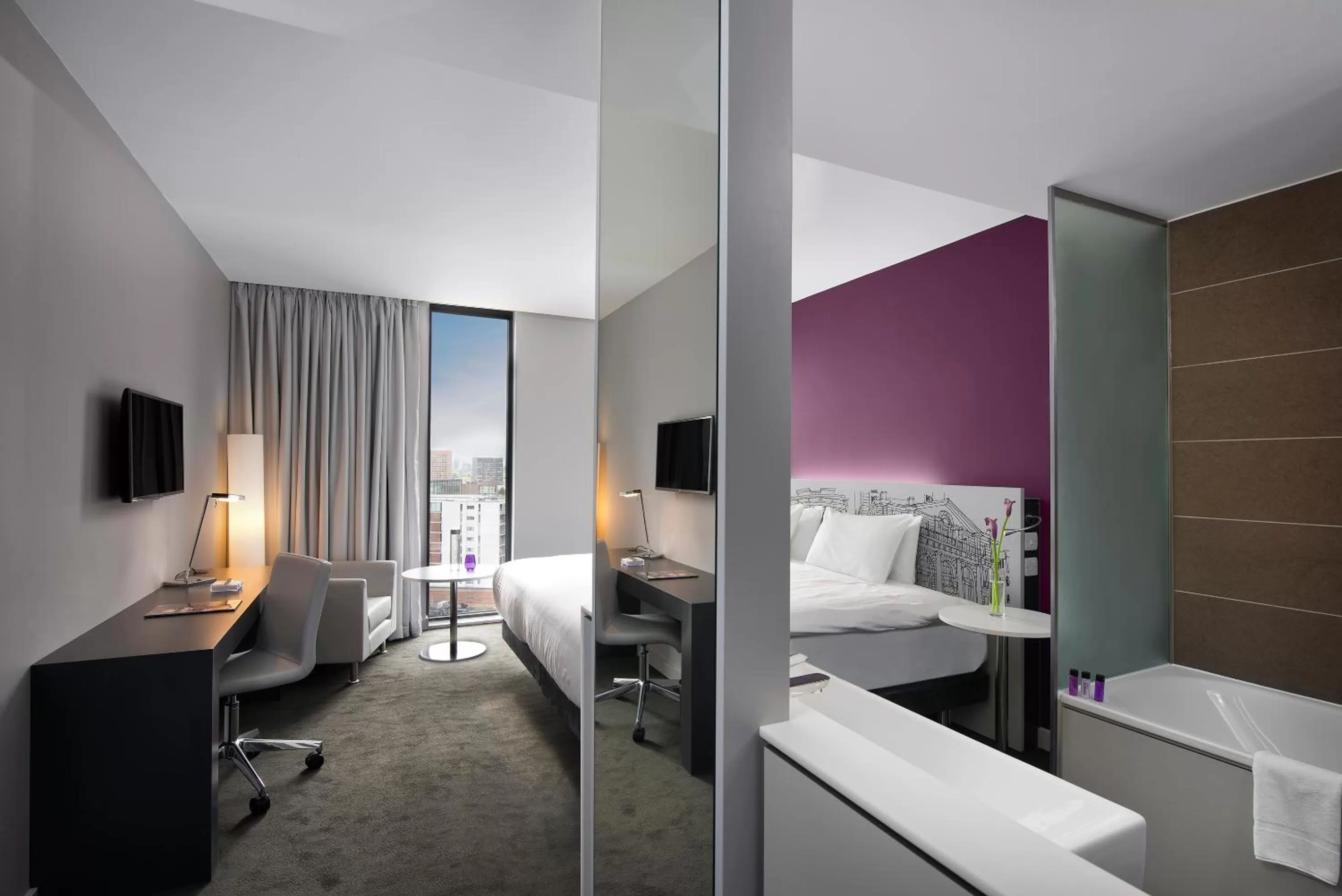 Bathroom, Bed in INNSiDE by Meliá Manchester