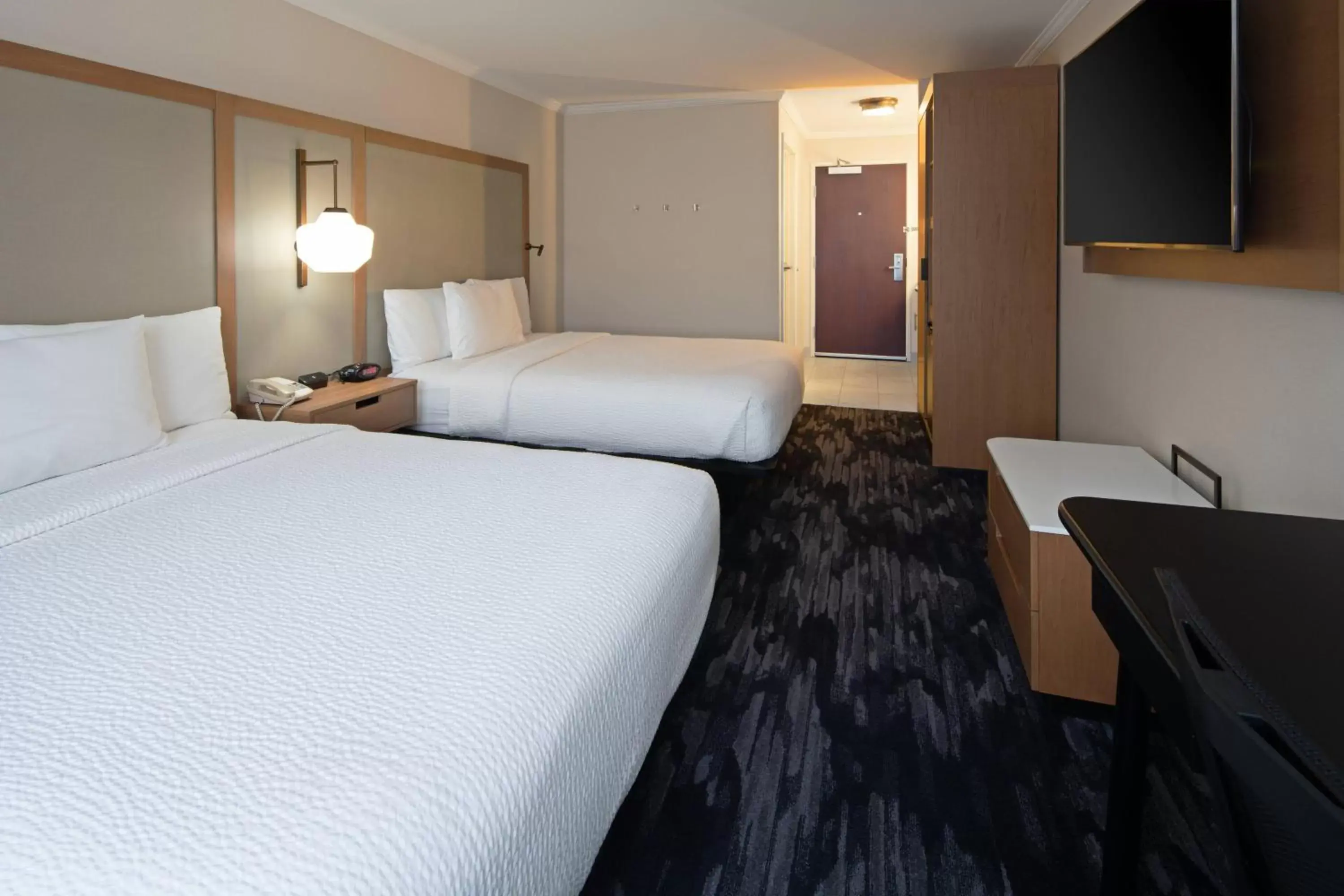 Queen Room with Two Queen Beds - Hearing Accessible in Fairfield by Marriott Inn & Suites Seattle Sea-Tac Airport Queen Room with Two Queen Beds - Hearing Accessible in Fairfield by Marriott Inn & Suites Seattle Sea-Tac Airport