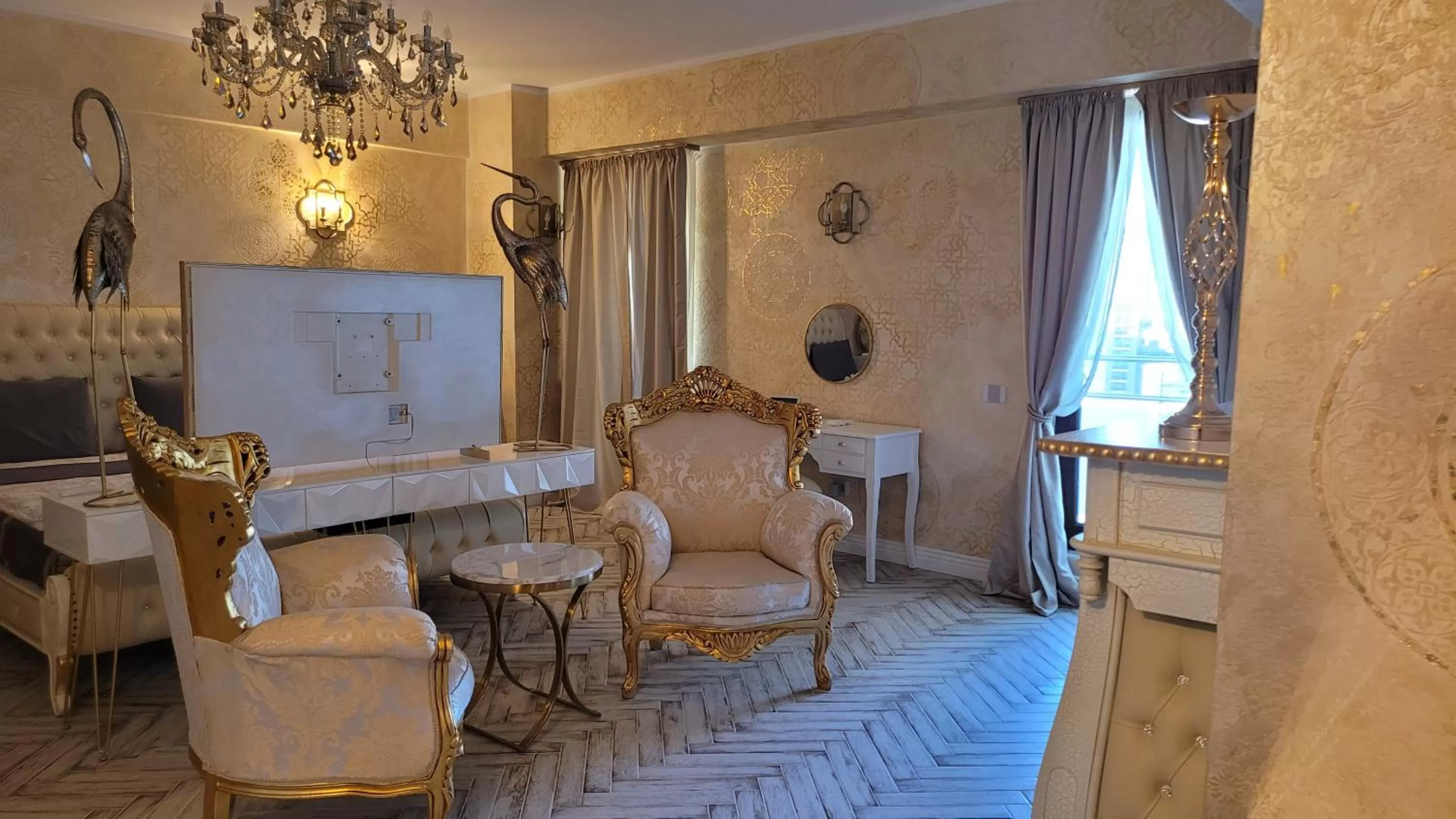 Photo of the whole room, Dining Area in Terrace Suites Iasi