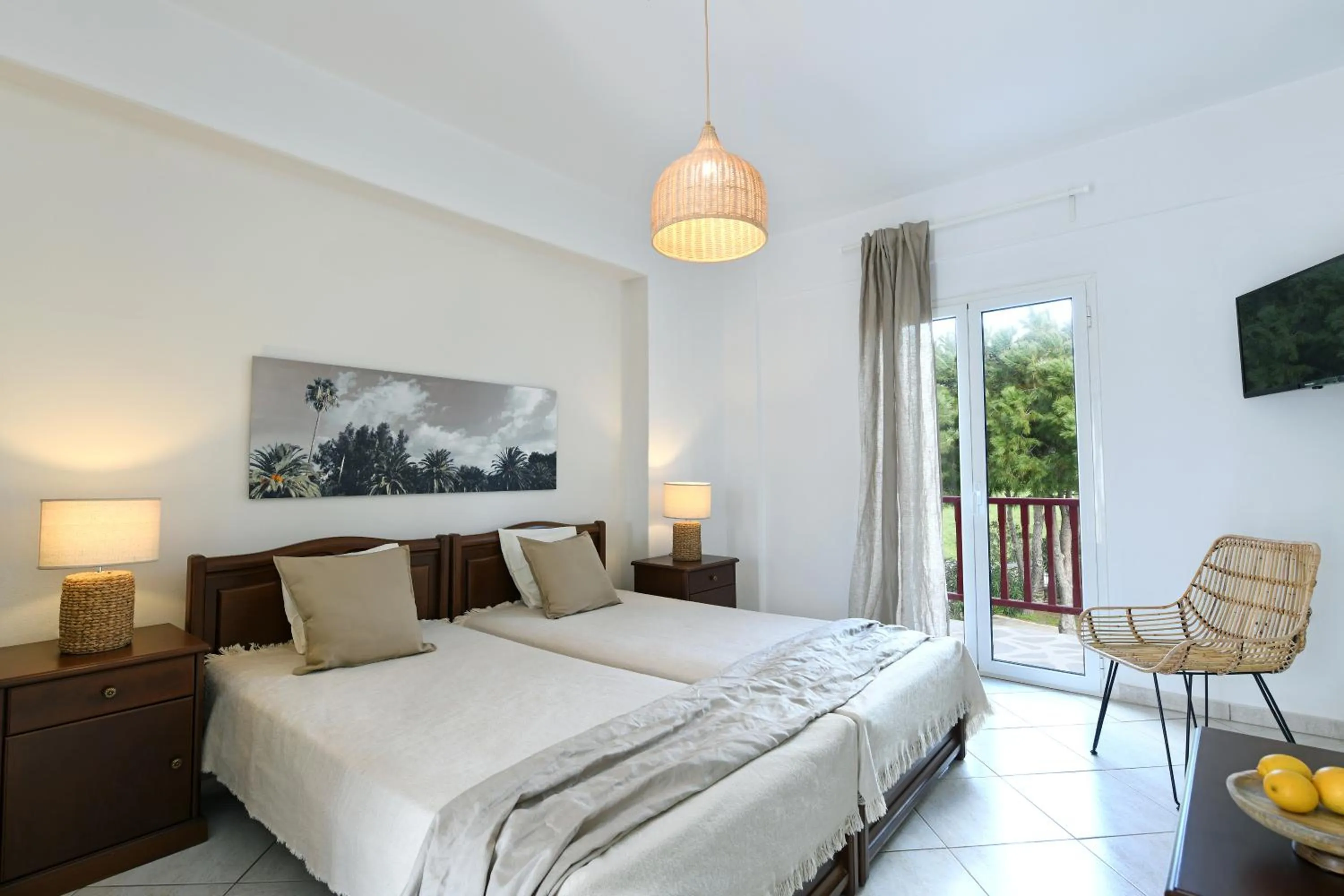 Double or Twin Room with Partial Sea View in Asteras Paradise Hotel