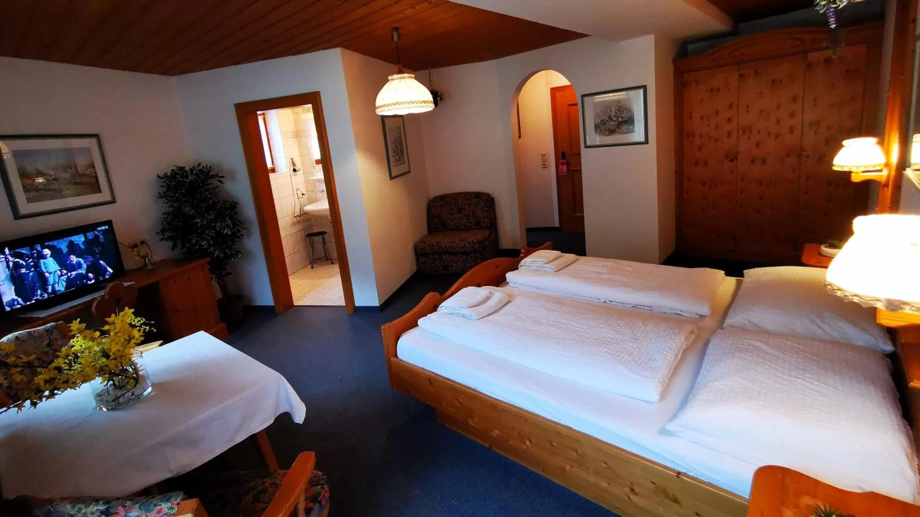 Bed in Gasthof Geronimo