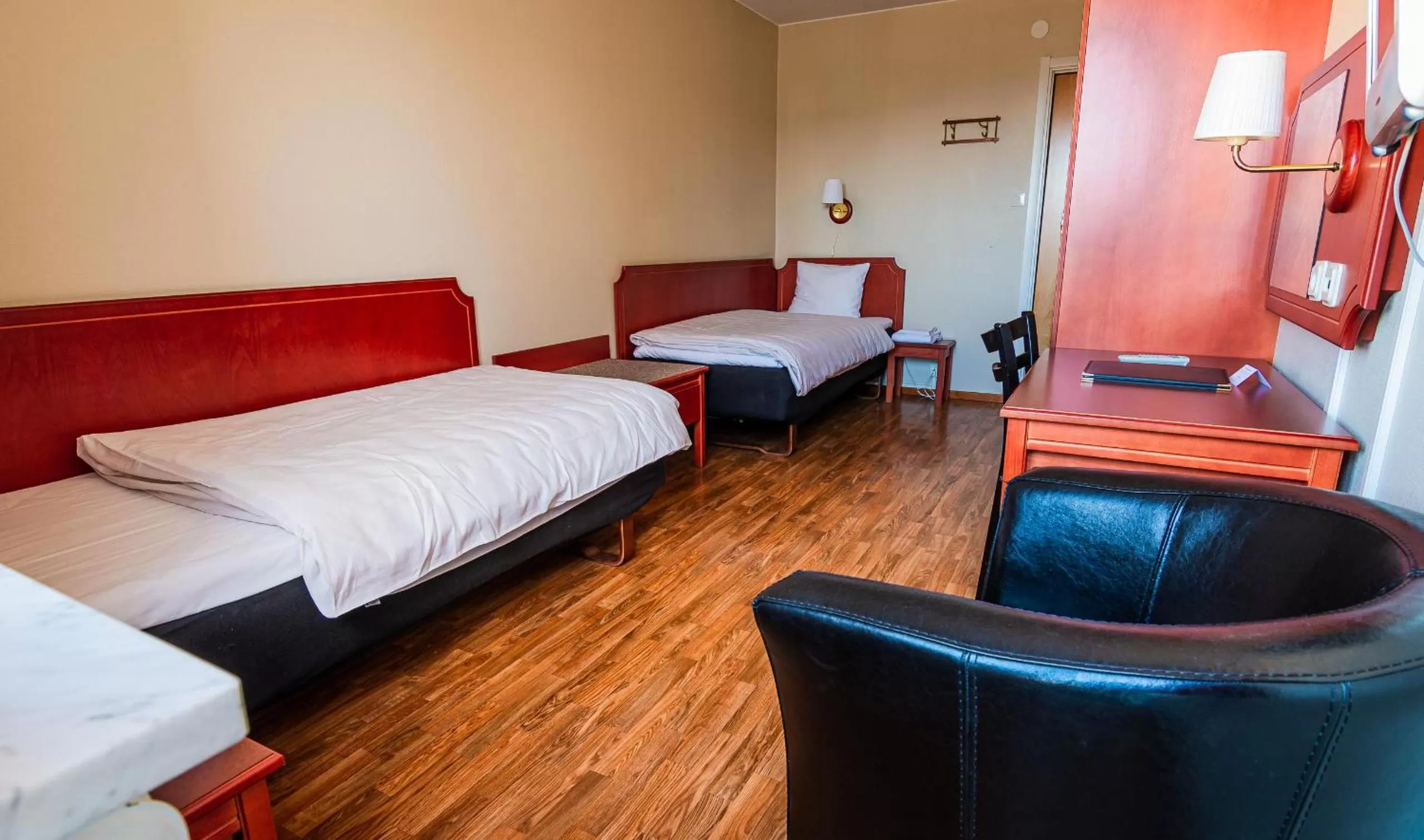 Bed in Skoogs City BnB