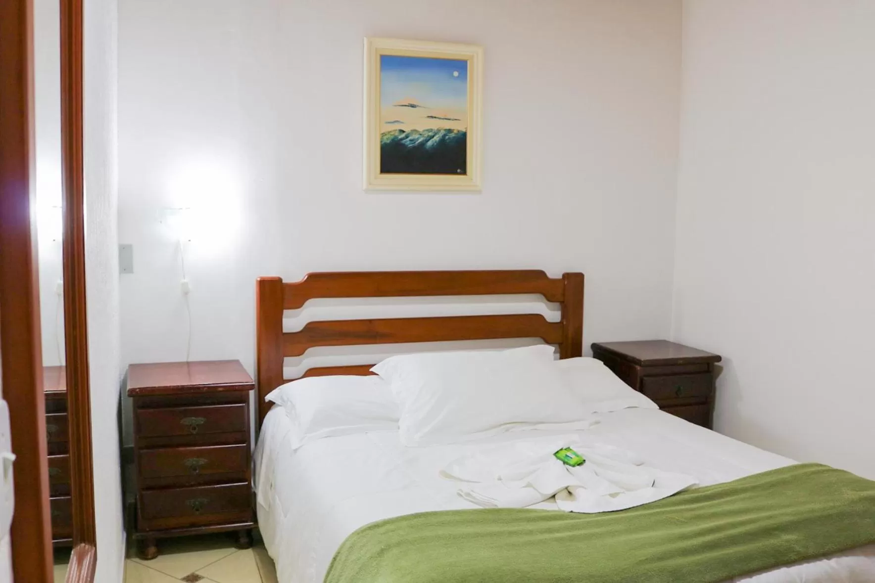 Bed in Pousada da Lua