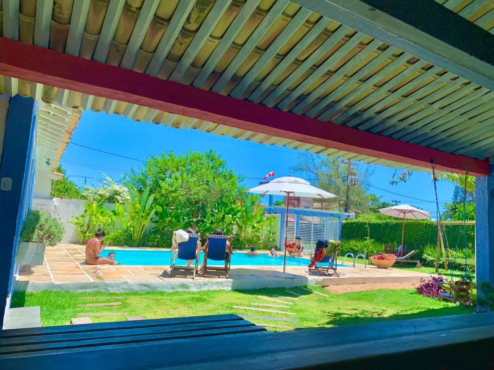 Swimming Pool in Pousada Manaaki