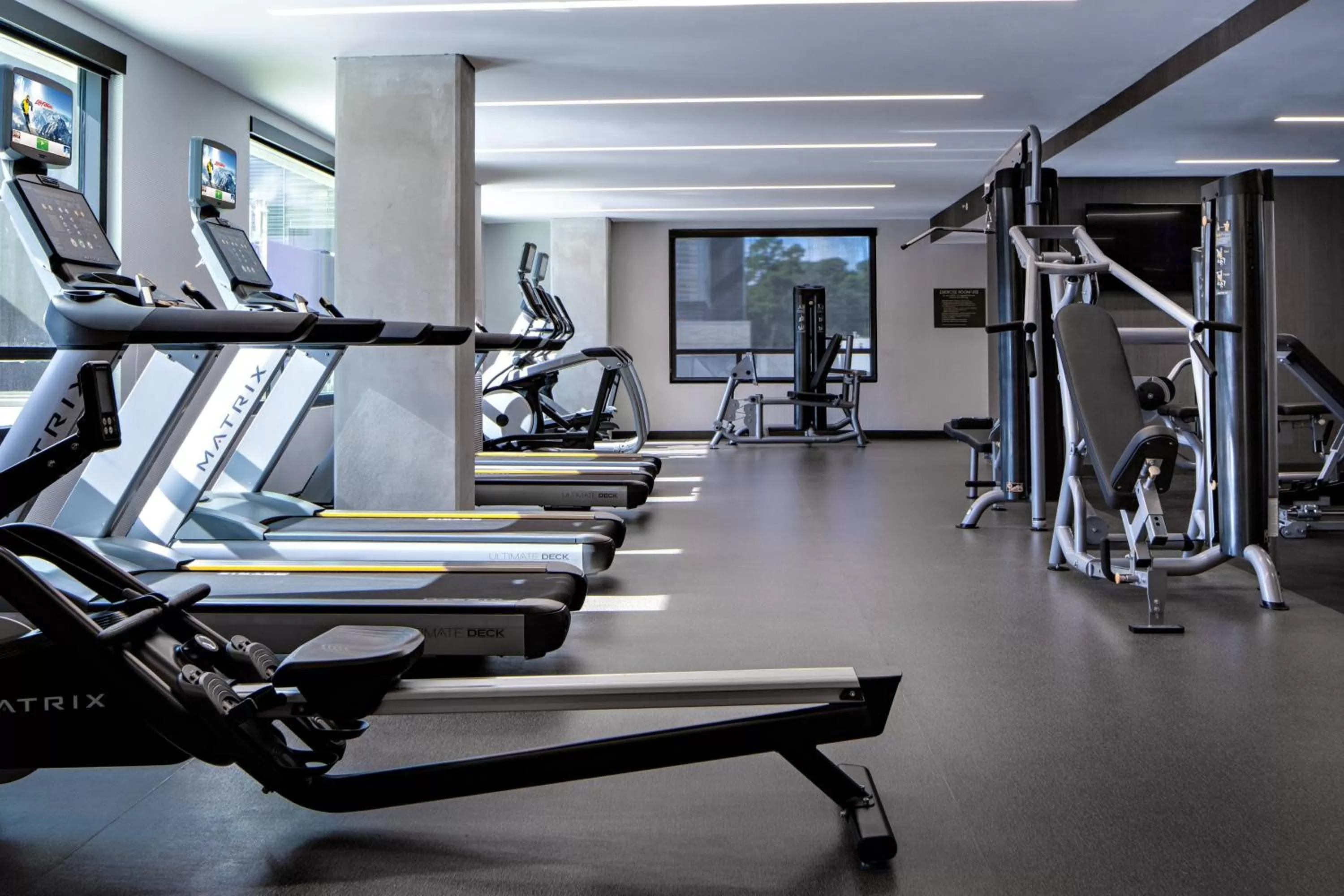 Fitness centre/facilities in Houston CityPlace Marriott at Springwoods Village