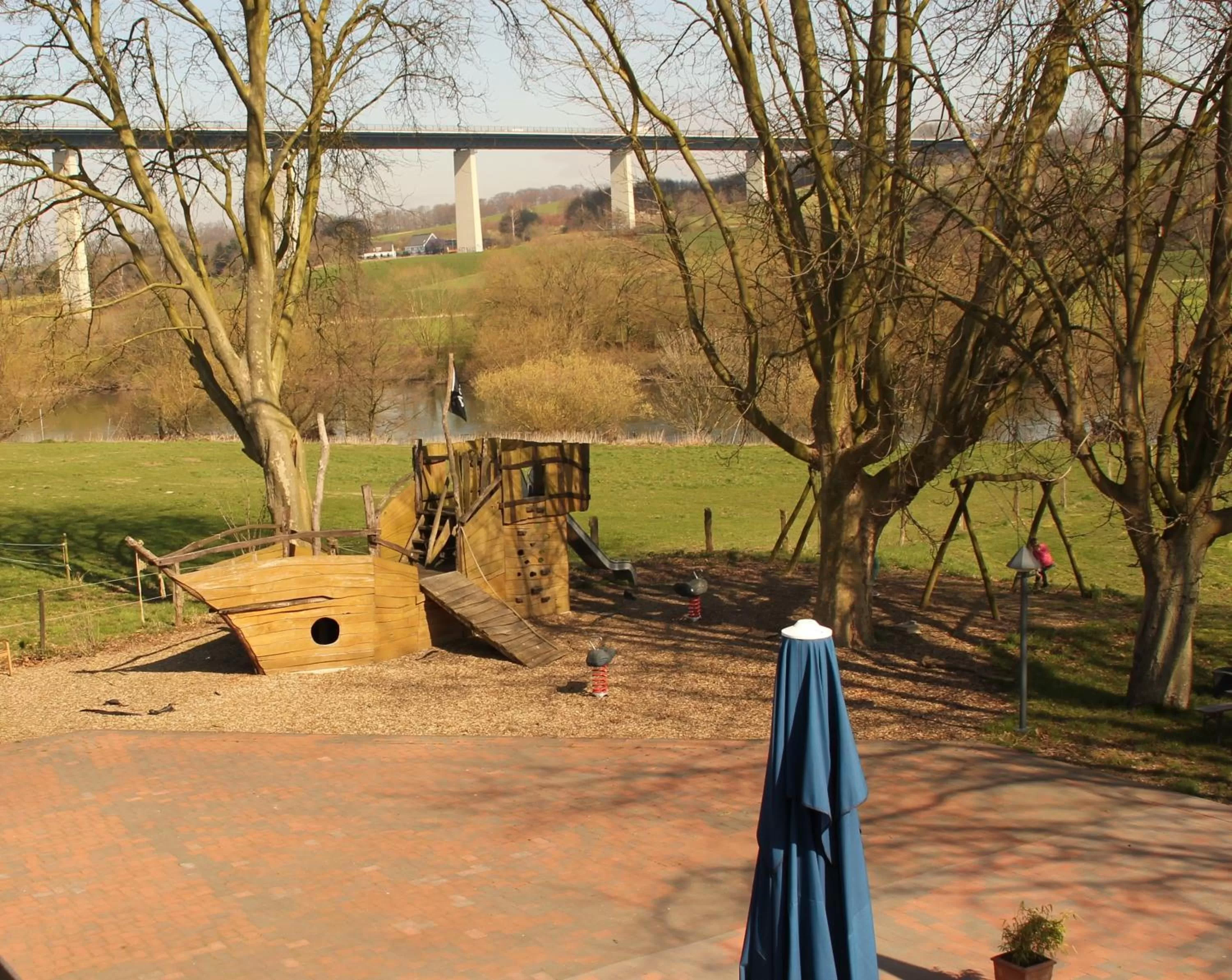 Children play ground in Hotel Mintarder Wasserbahnhof