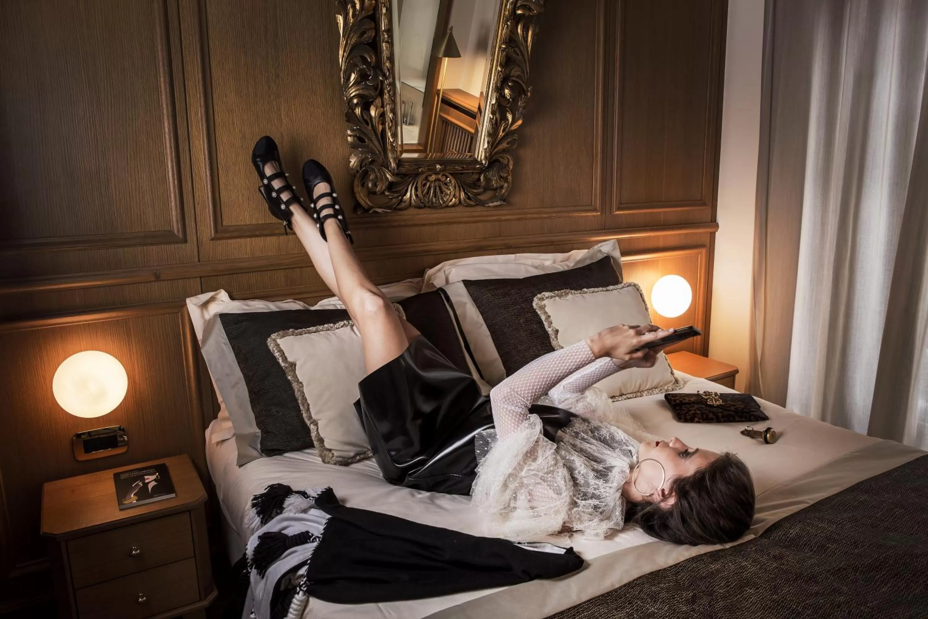 Bed in Ambra Cortina Luxury&Fashion Hotel