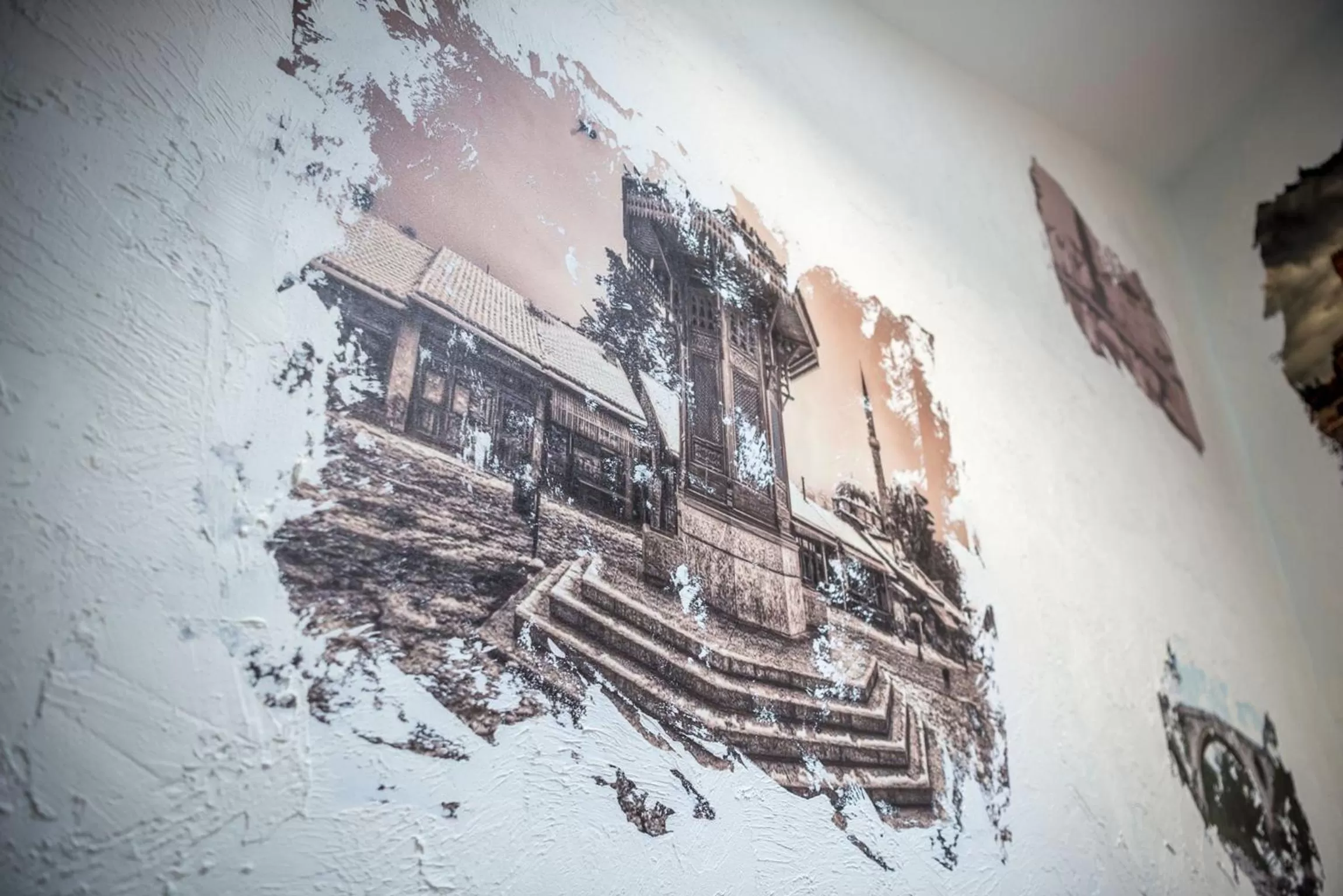 Decorative detail, Winter in Heritage Hotel Gate of Sarajevo