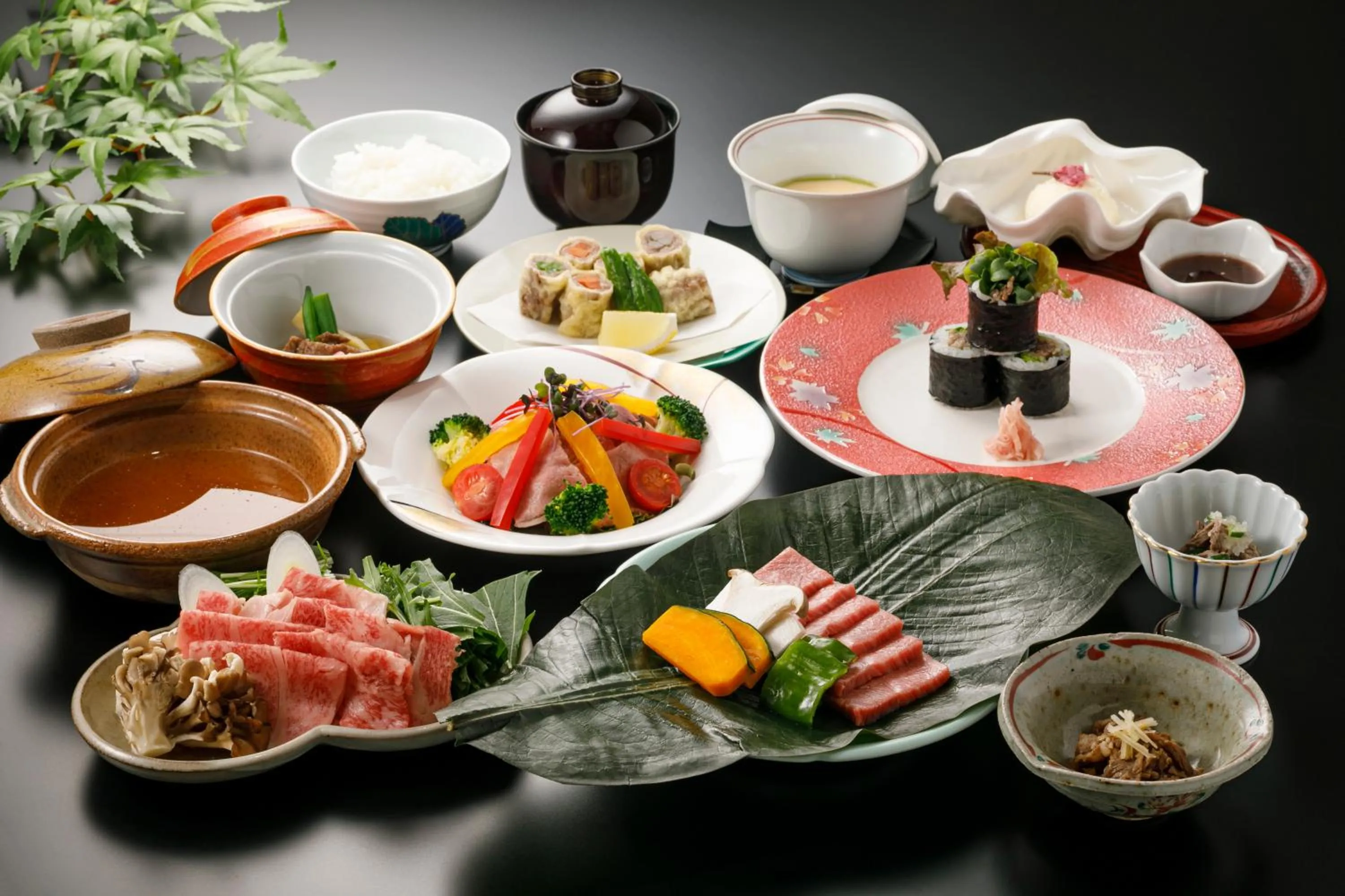 Dinner in Honjin Hiranoya Annex