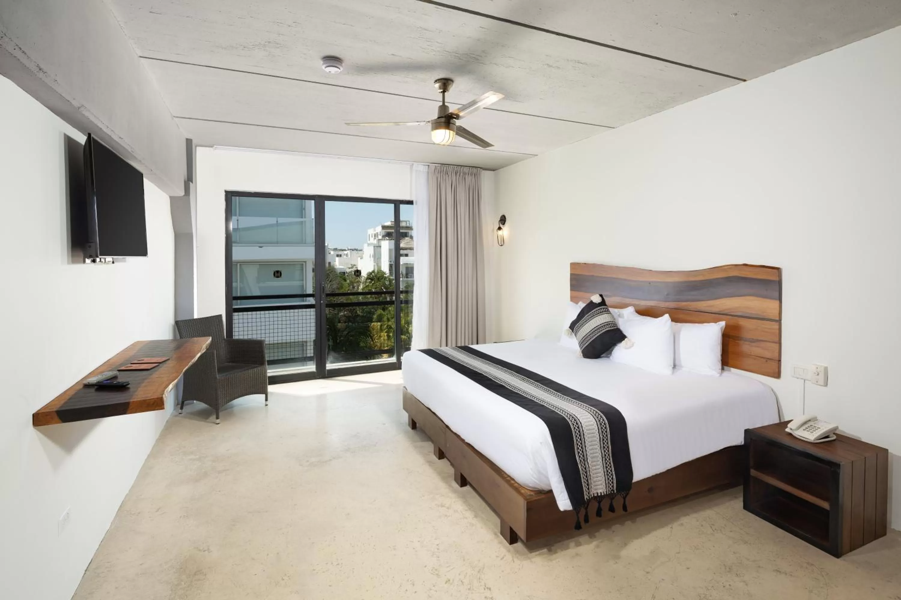 Decorative detail, Bed in Hotel 52 Playa del Carmen