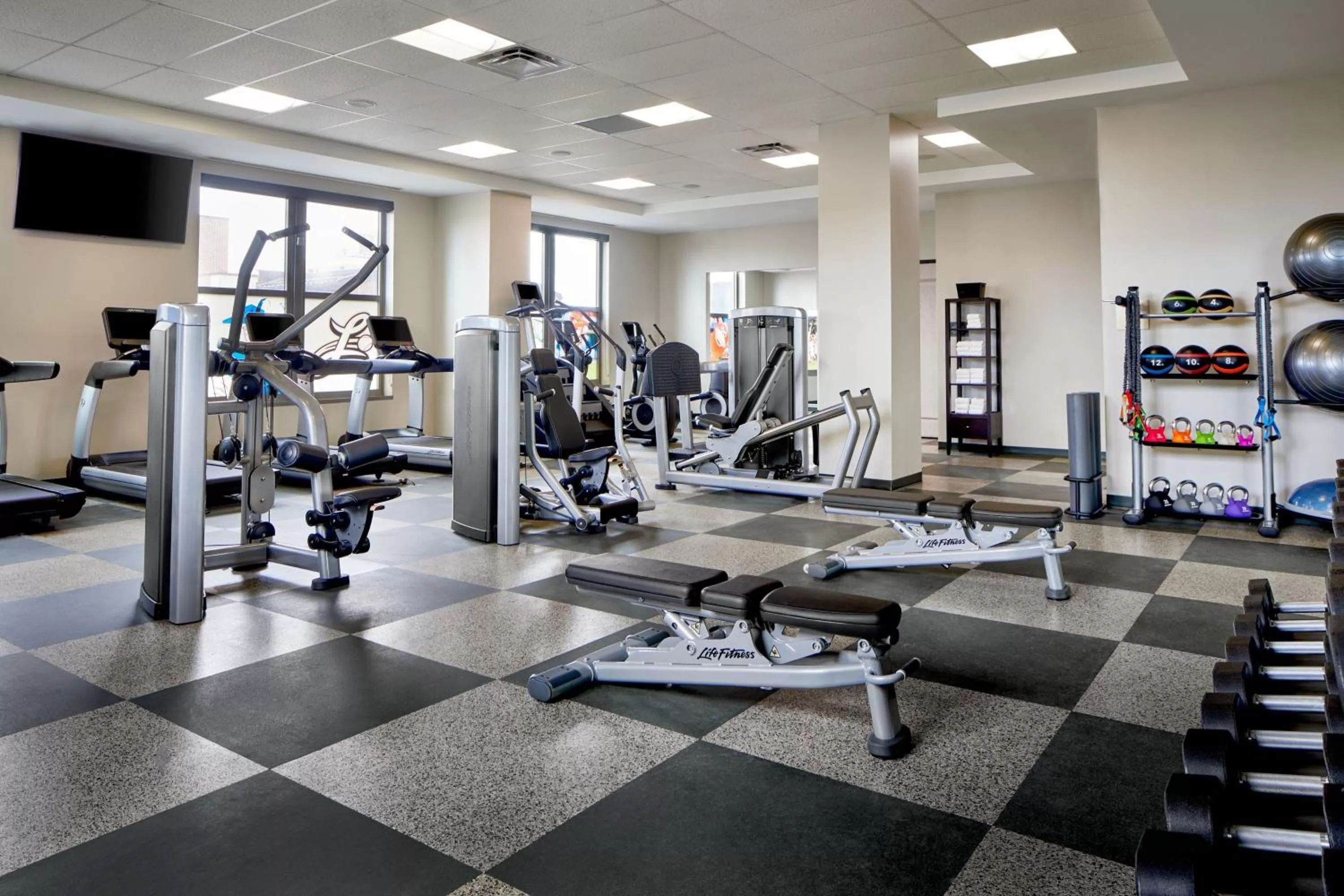 Fitness centre/facilities in Lancaster Marriott at Penn Square