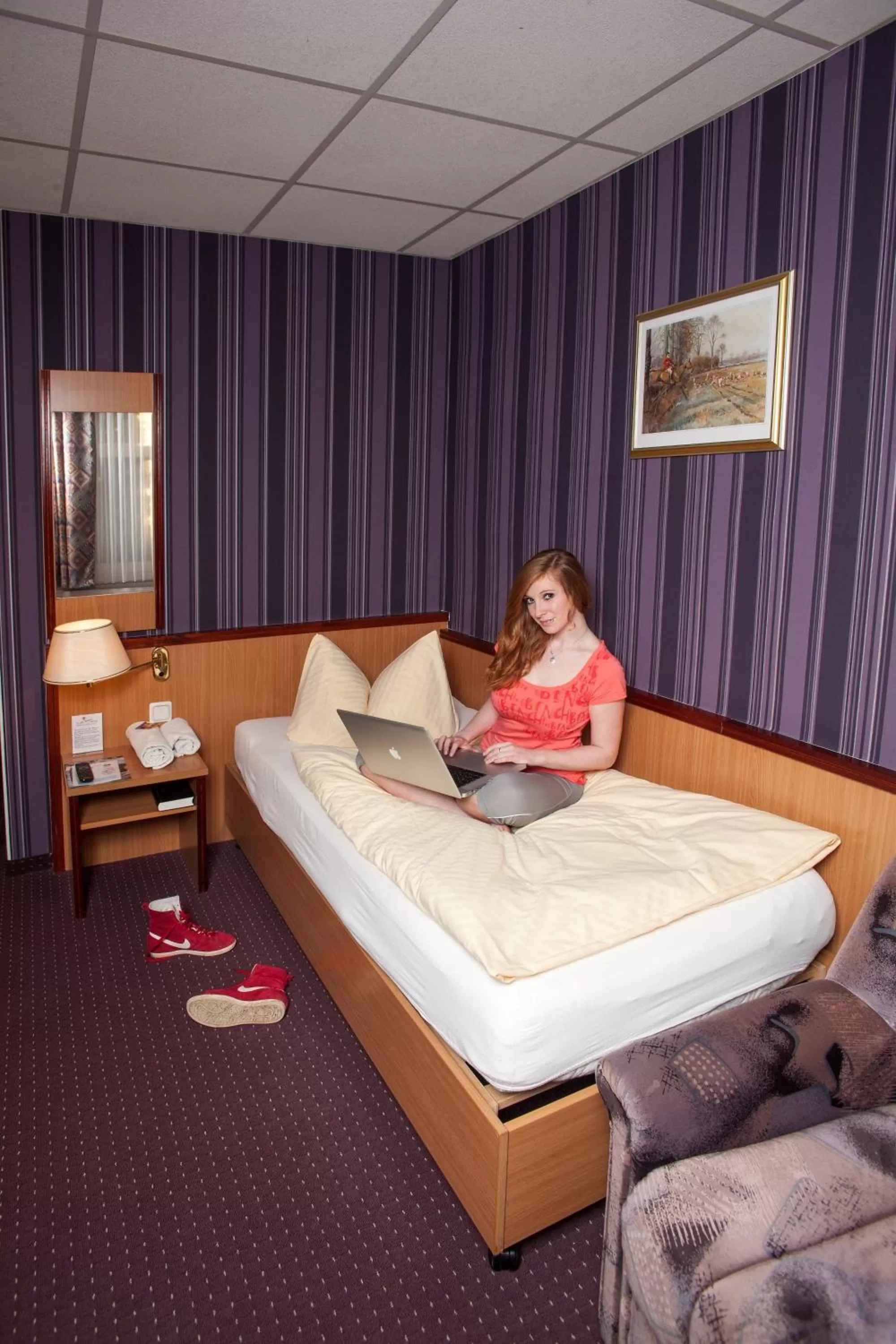 Photo of the whole room, Bed in Hotel & Restaurant Alte Molkerei Kölleda