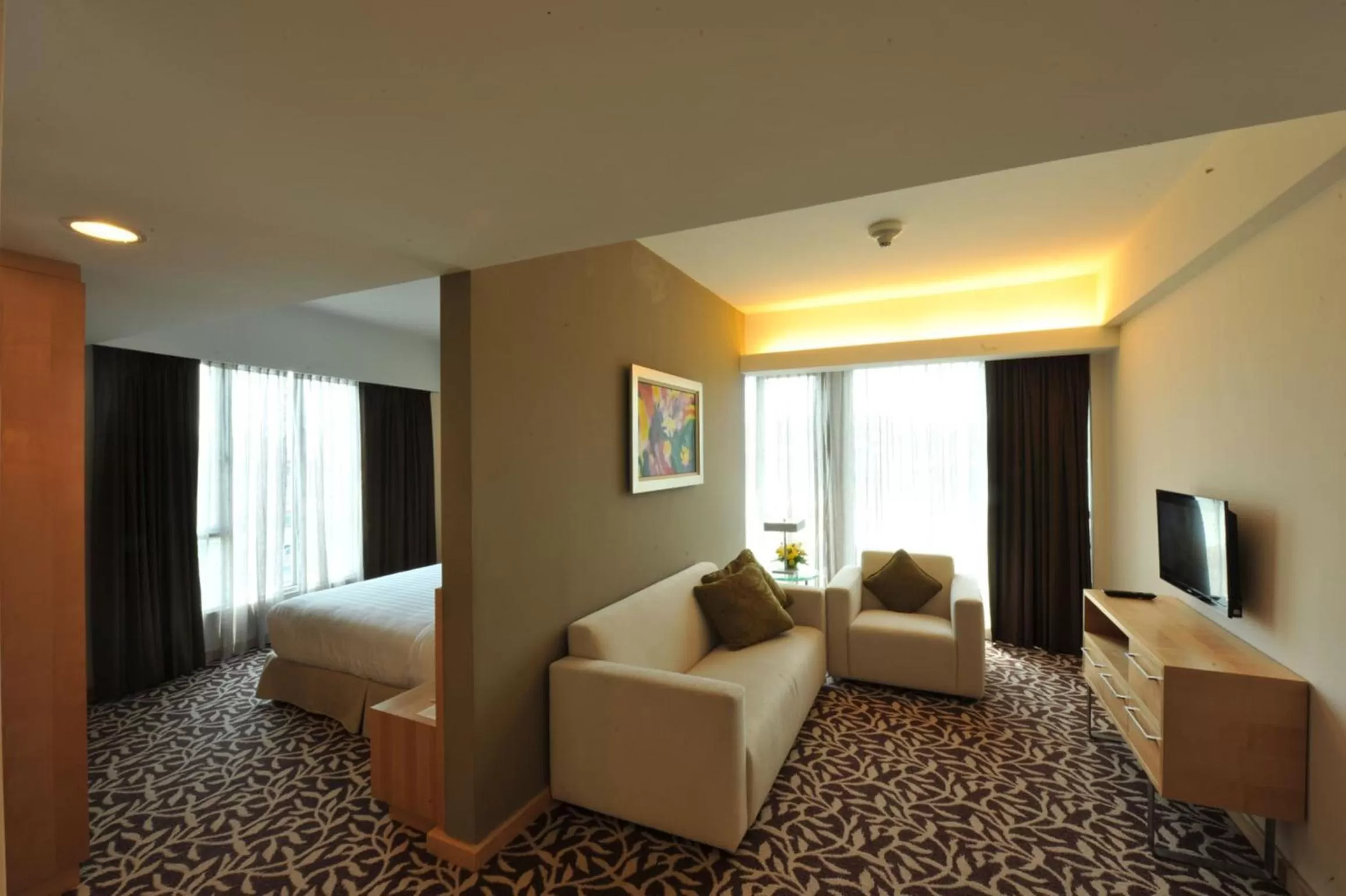 Living room, Bed in The Everly Putrajaya