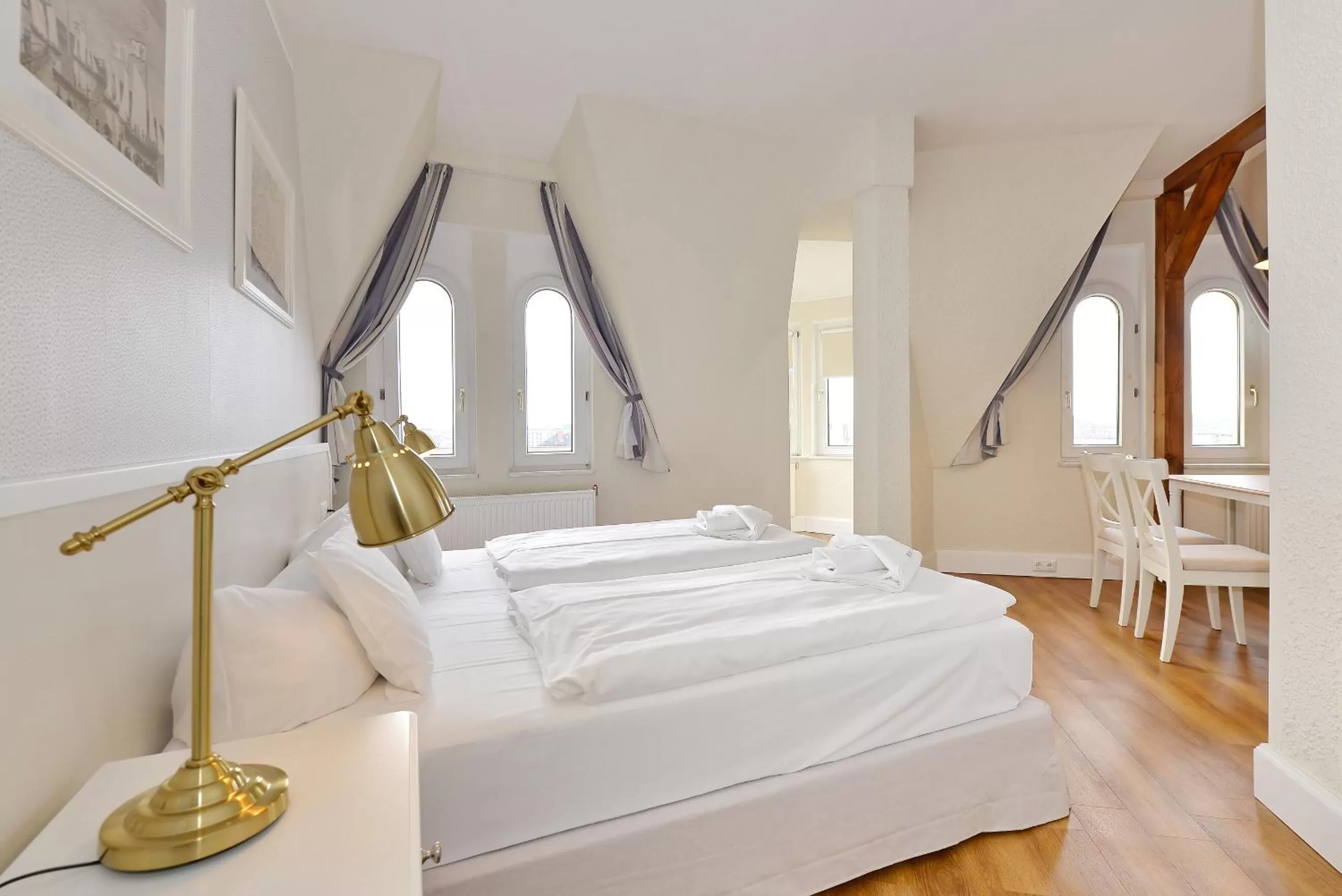 Bed in Hotel Stralsund